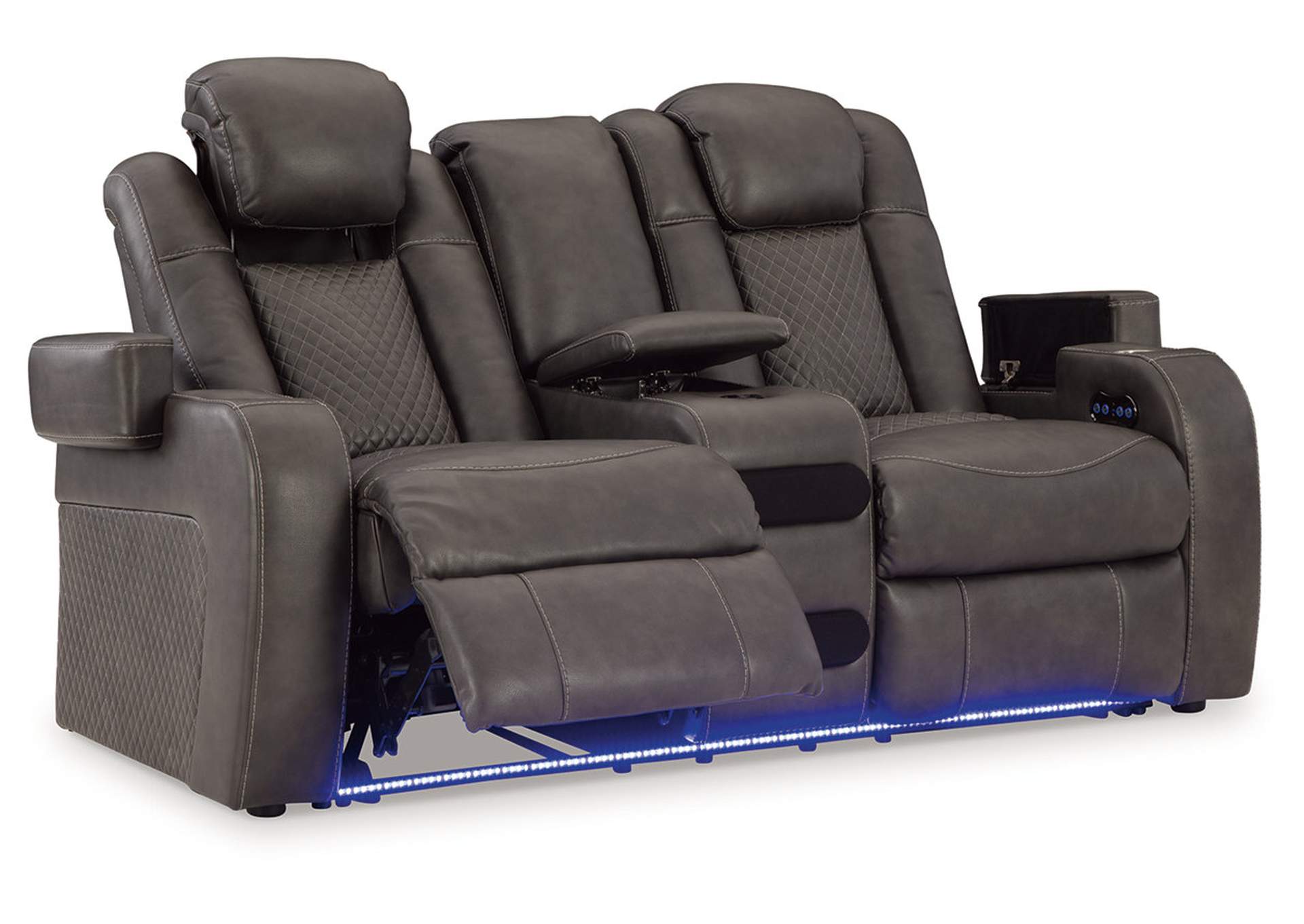 Fyne-Dyme Power Reclining Loveseat with Console,Signature Design By Ashley