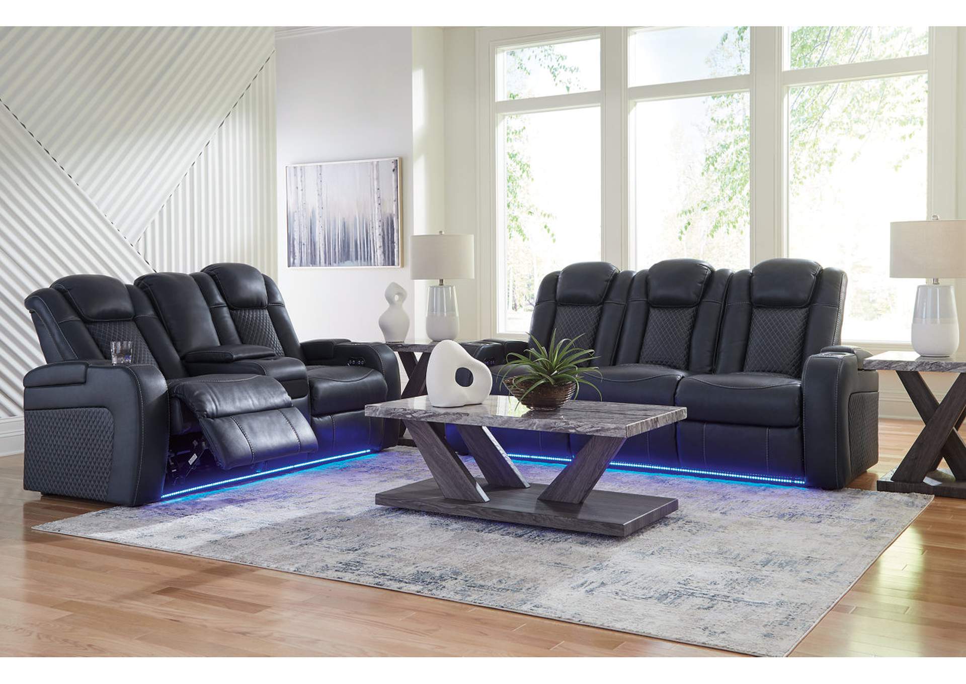 Fyne-Dyme Power Reclining Sofa and Loveseat,Signature Design By Ashley