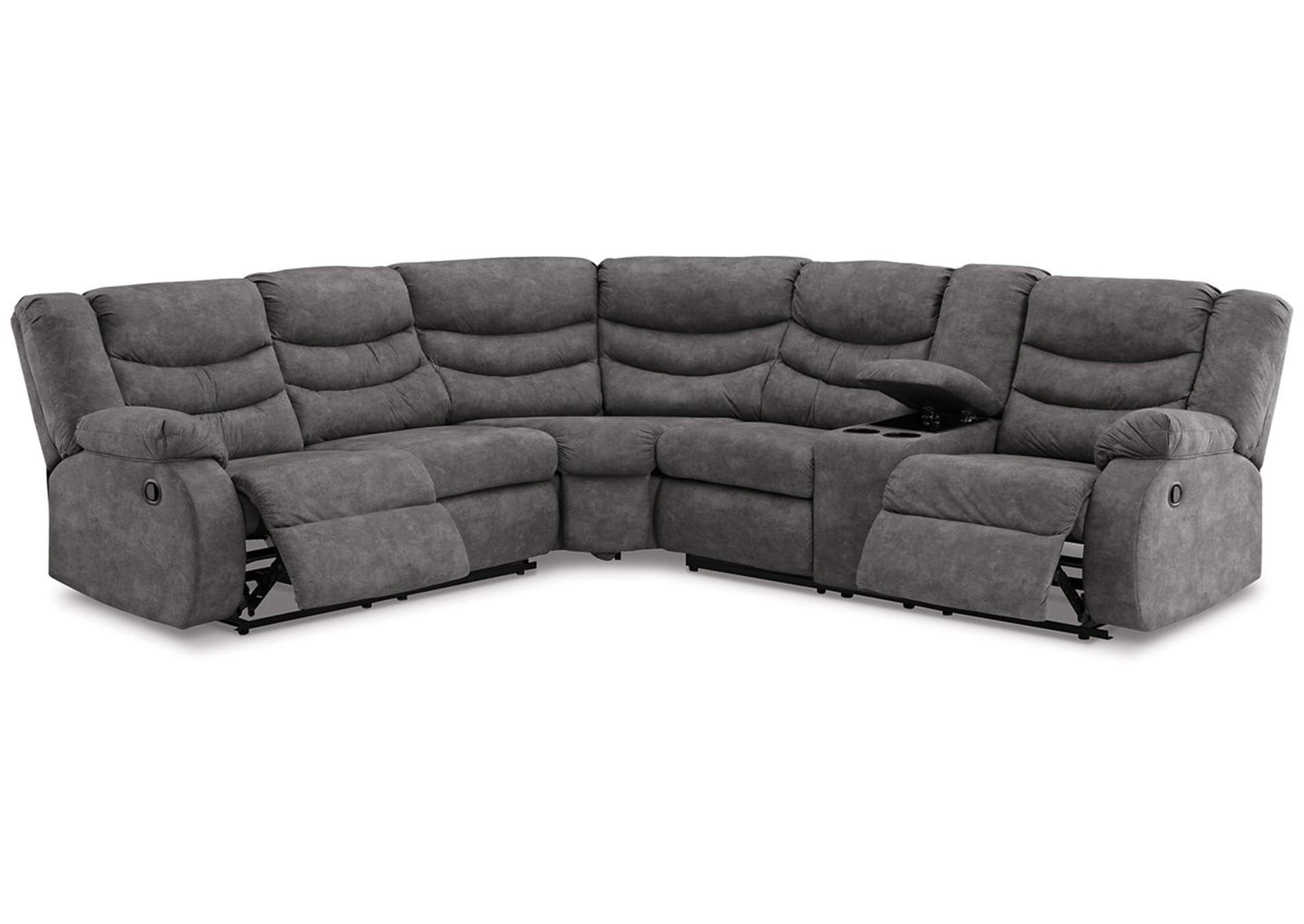 Partymate 2-Piece Sectional with Recliner,Signature Design By Ashley