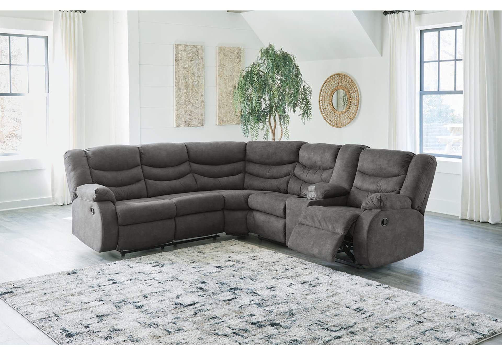 Partymate 2-Piece Sectional with Recliner,Signature Design By Ashley