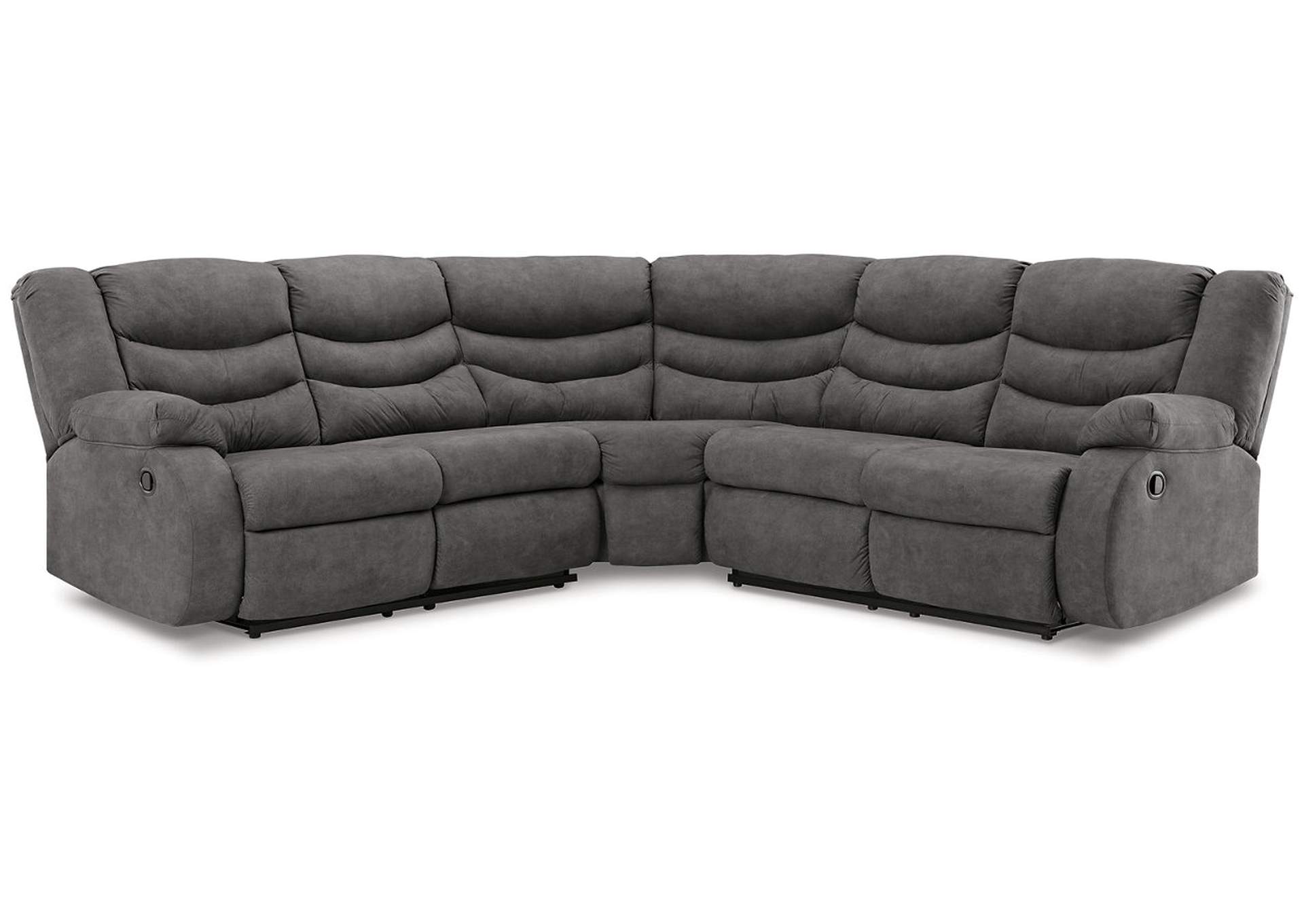 Partymate 2-Piece Sectional with Recliner,Signature Design By Ashley