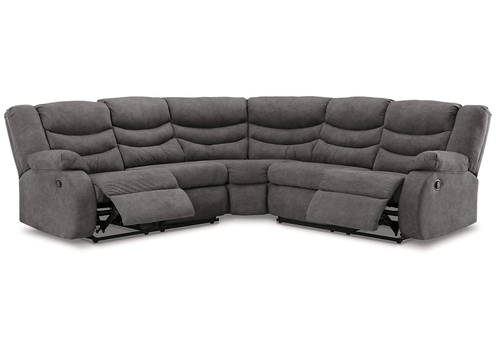 Partymate 2-Piece Sectional with Recliner,Signature Design By Ashley