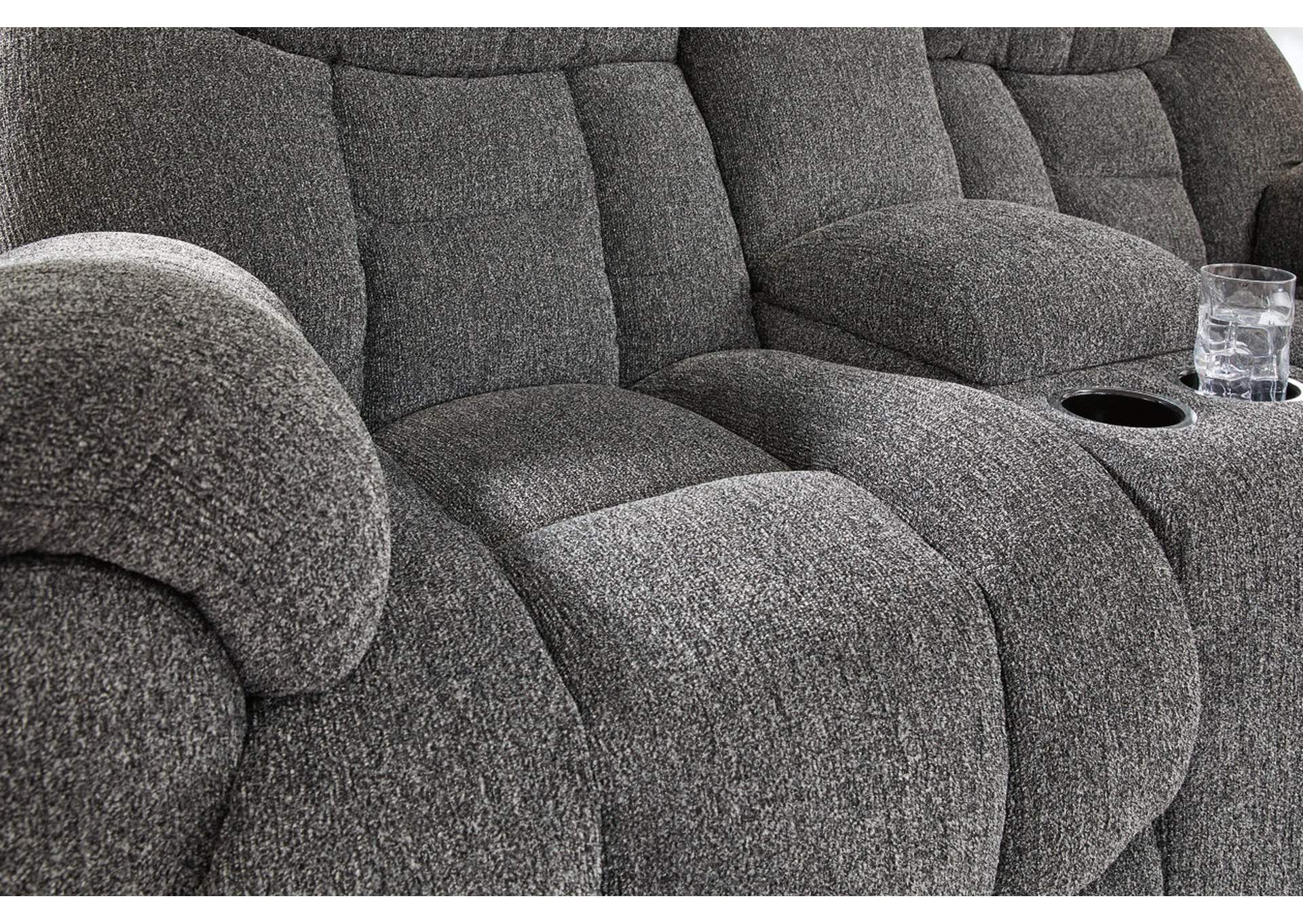 Foreside Reclining Loveseat with Console,Signature Design By Ashley