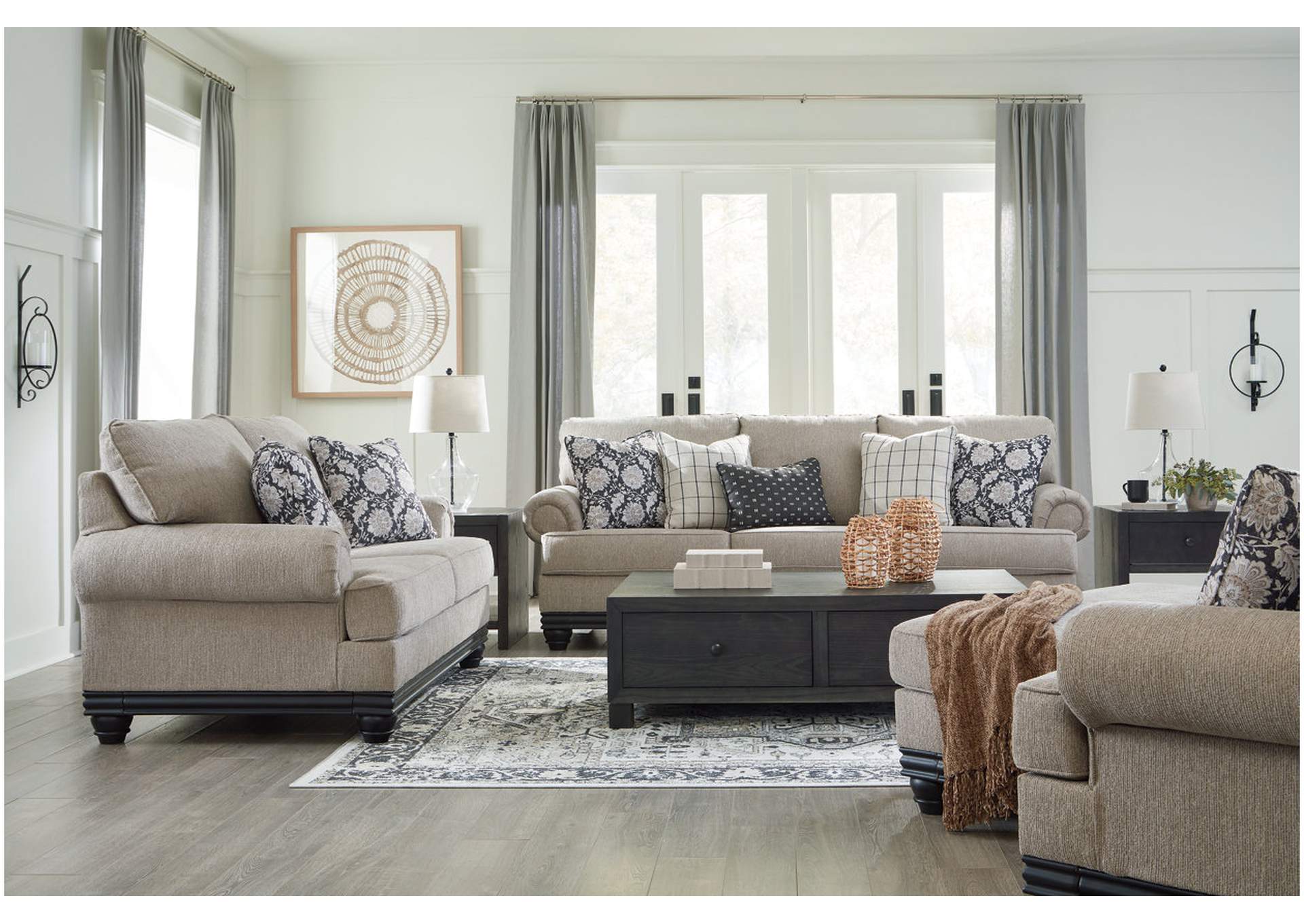 Elbiani Sofa, Loveseat, Oversized Chair and Ottoman,Signature Design By Ashley