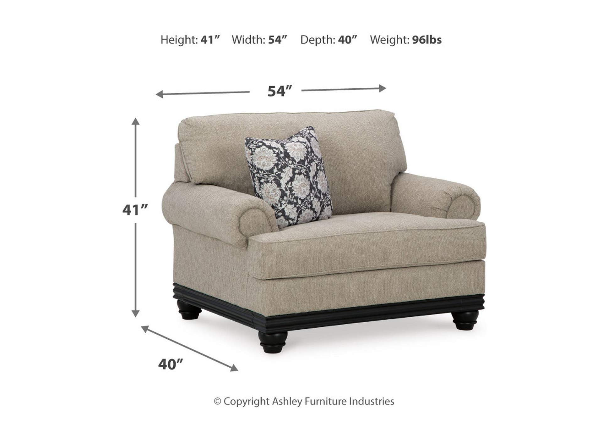 Elbiani Chair and Ottoman,Signature Design By Ashley