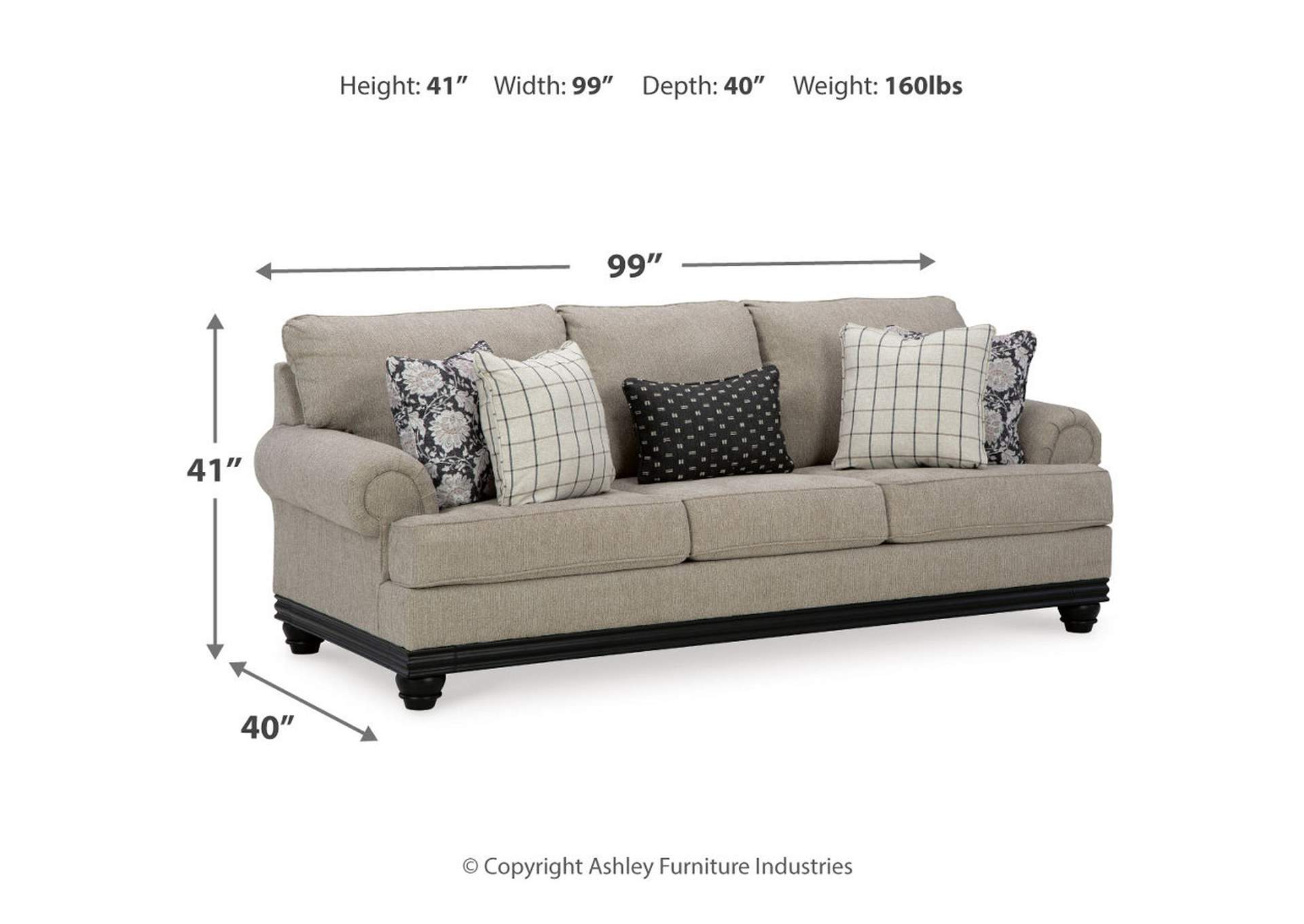 Elbiani Sofa, Loveseat, Chair and Ottoman,Signature Design By Ashley