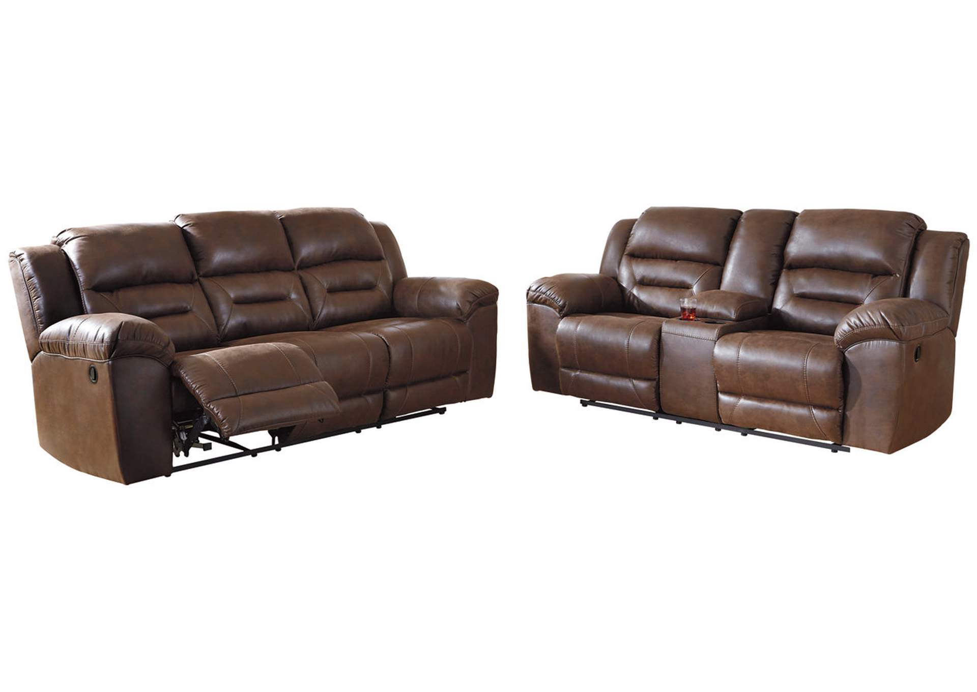 Stoneland Manual Reclining Sofa and Loveseat Set,Signature Design By Ashley