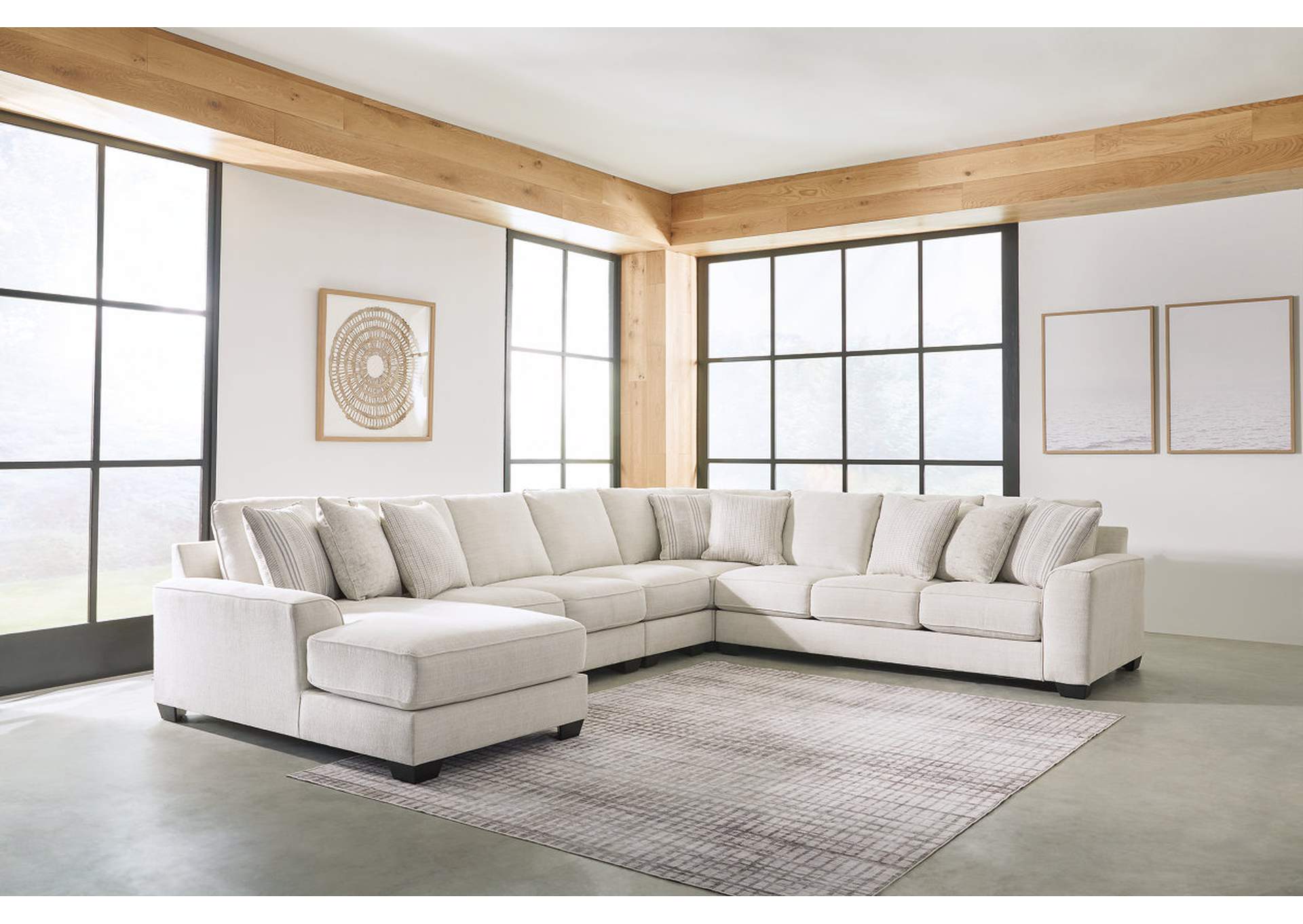 Lerenza 5-Piece Sectional with Ottoman,Ashley