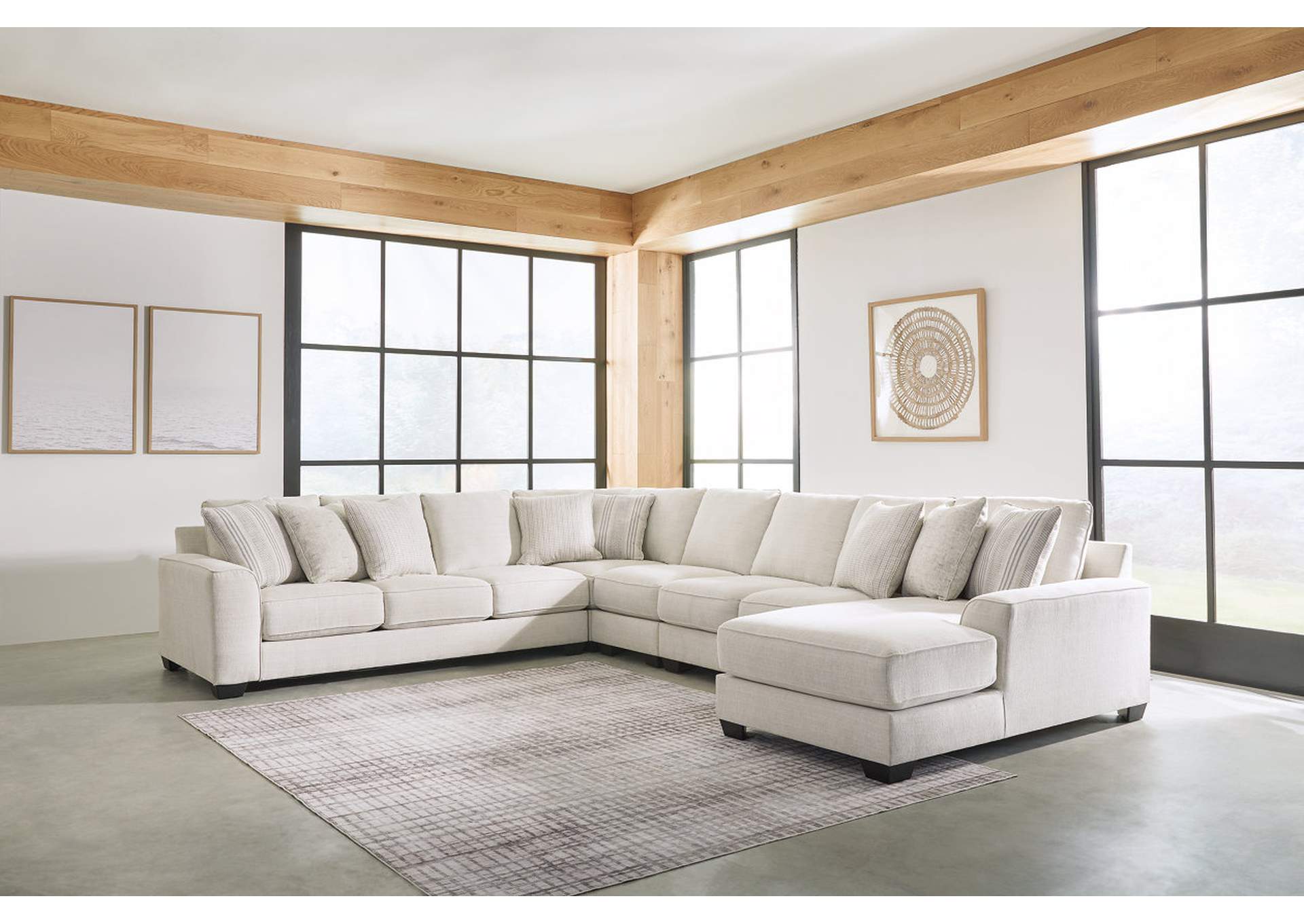 Lerenza 5-Piece Sectional with Ottoman,Ashley