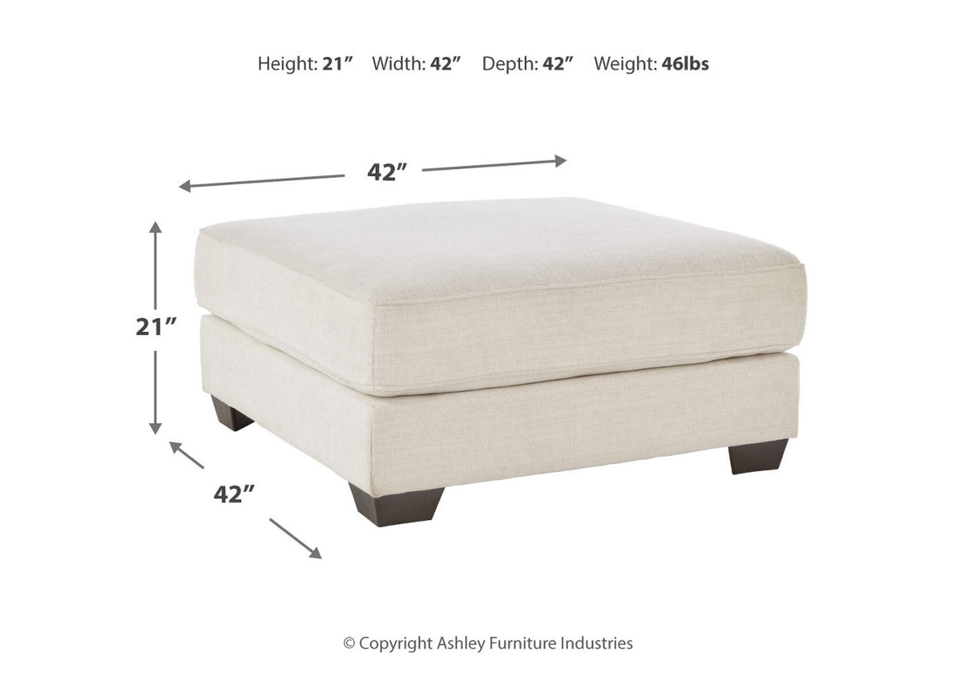 Lerenza Oversized Accent Ottoman,Ashley