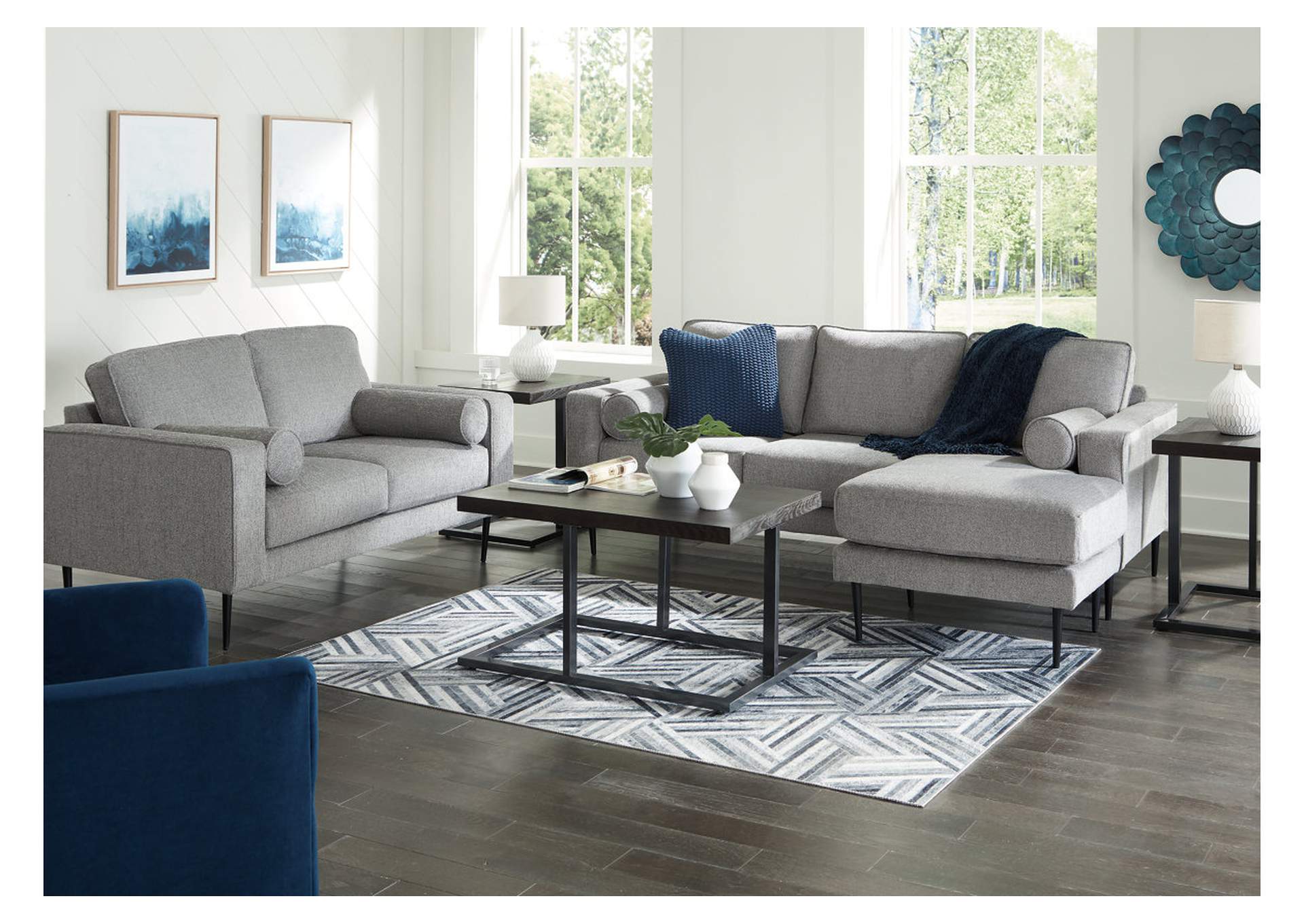 Hazela Sofa Chaise and Loveseat,Signature Design By Ashley