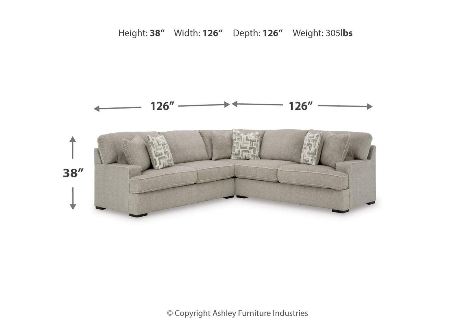 Lelandwood 3-Piece Sectional,Signature Design By Ashley