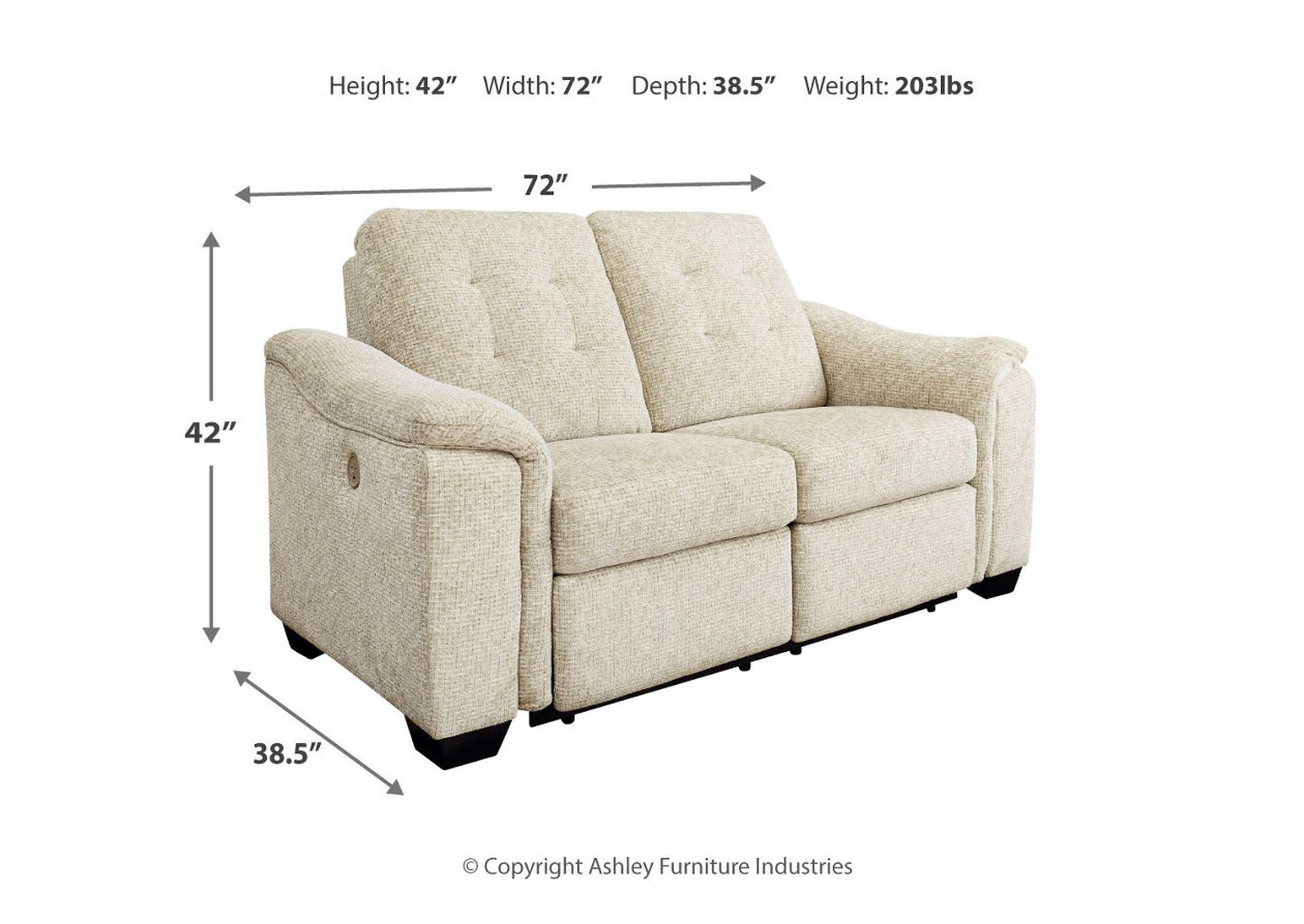 Beaconfield Power Reclining Loveseat,Ashley