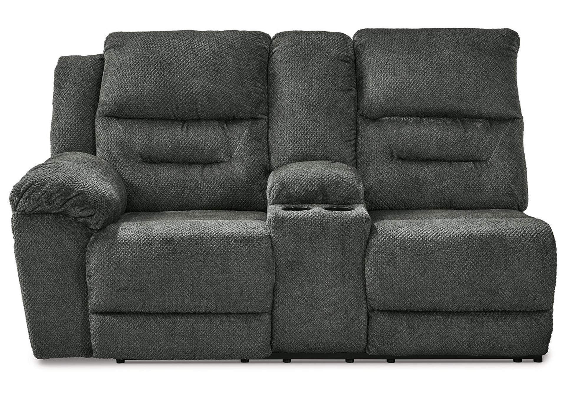 Nettington Left-Arm Facing Power Reclining Loveseat with Console,Signature Design By Ashley