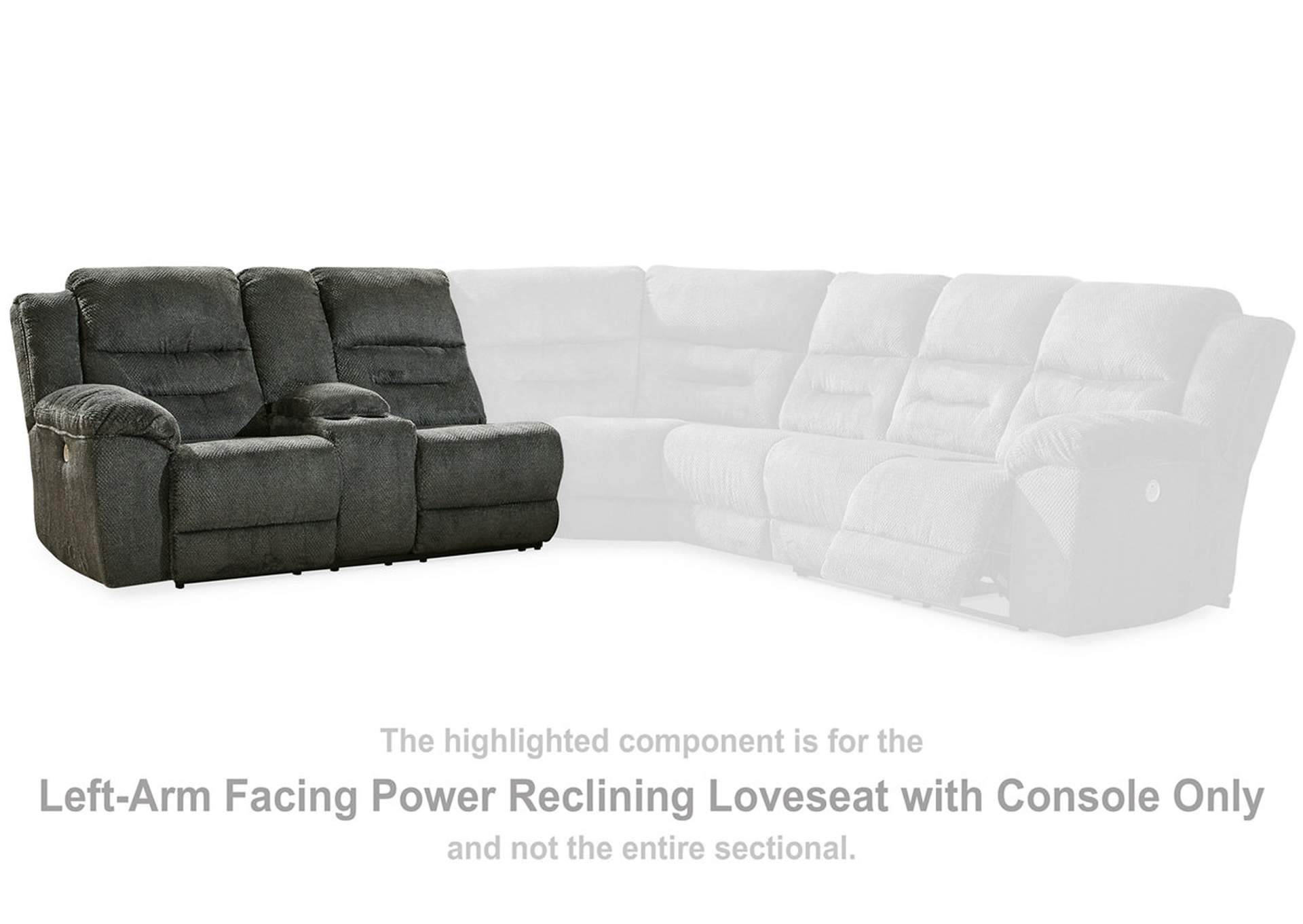 Nettington 3-Piece Power Reclining Sectional,Signature Design By Ashley