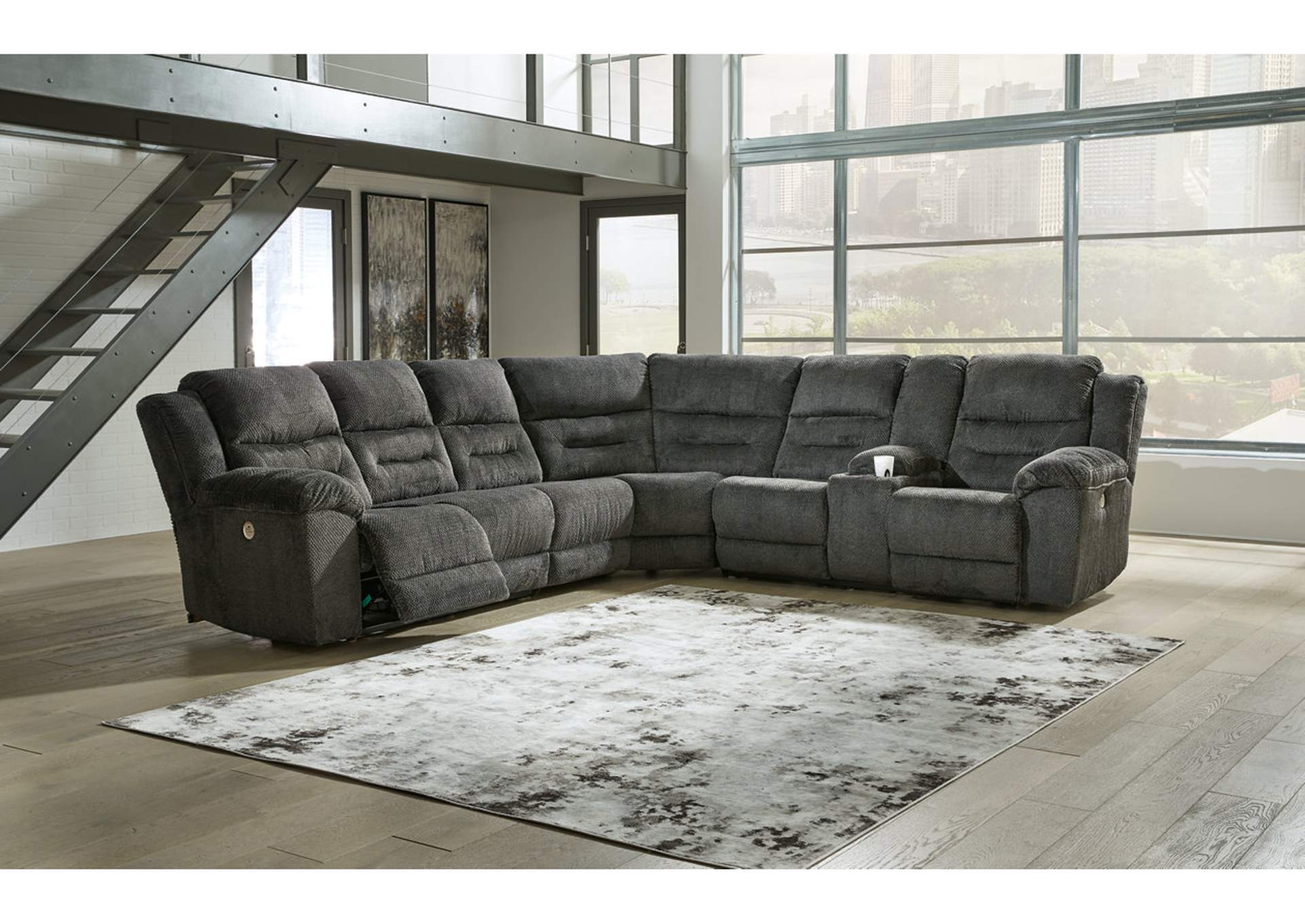 Nettington 4-Piece Power Reclining Sectional,Signature Design By Ashley