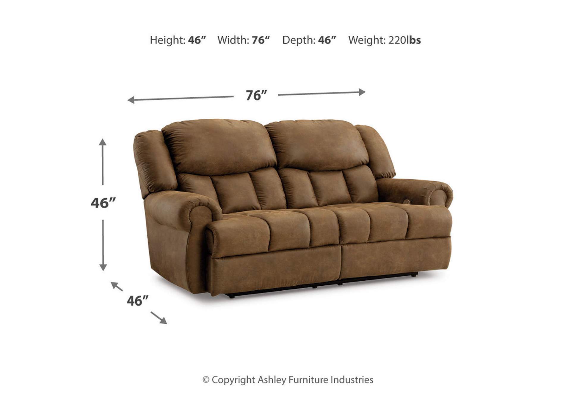 Boothbay Sofa, Power Loveseat and Recliner,Signature Design By Ashley