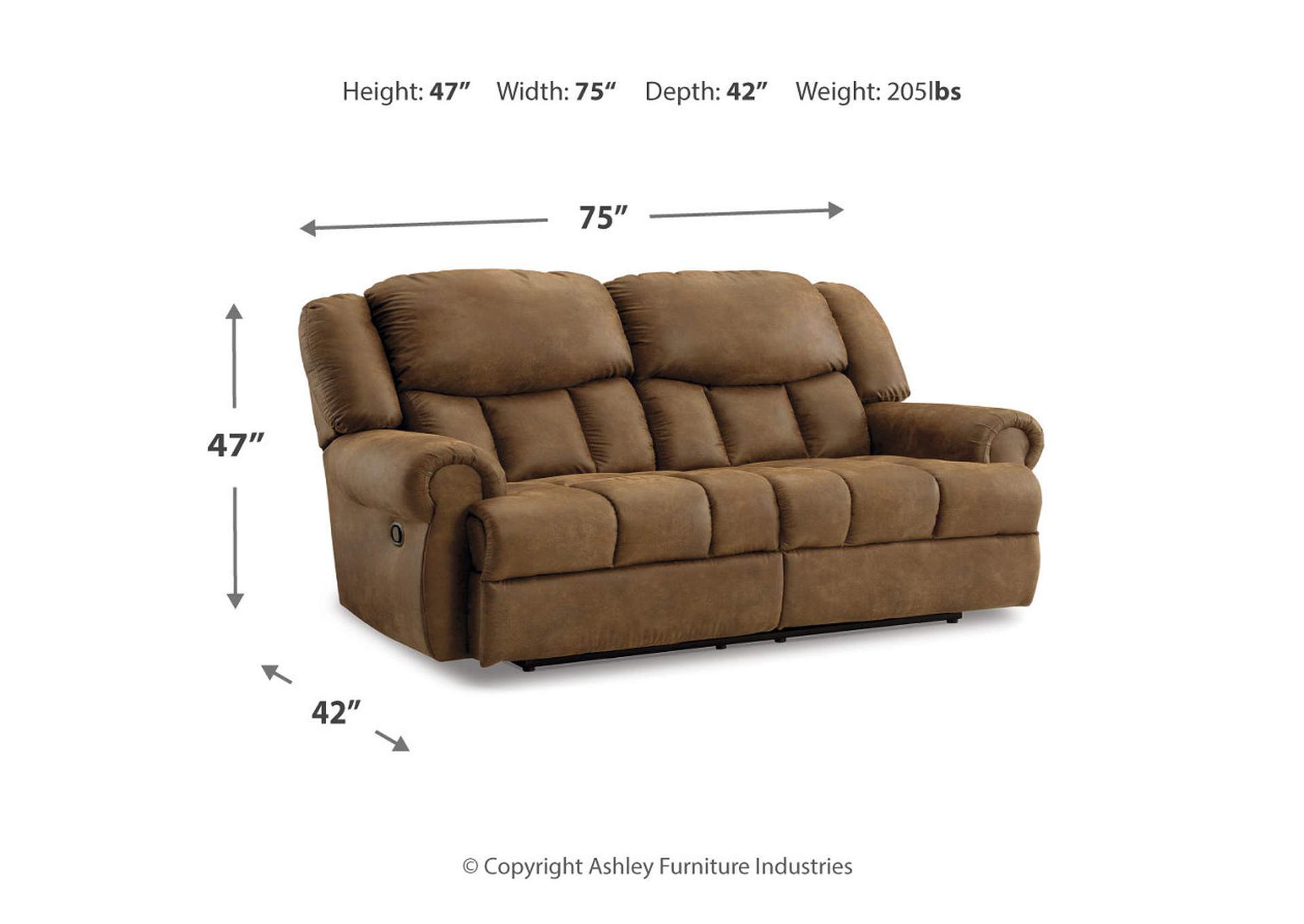 Boothbay Reclining Sofa, Loveseat and Recliner,Signature Design By Ashley