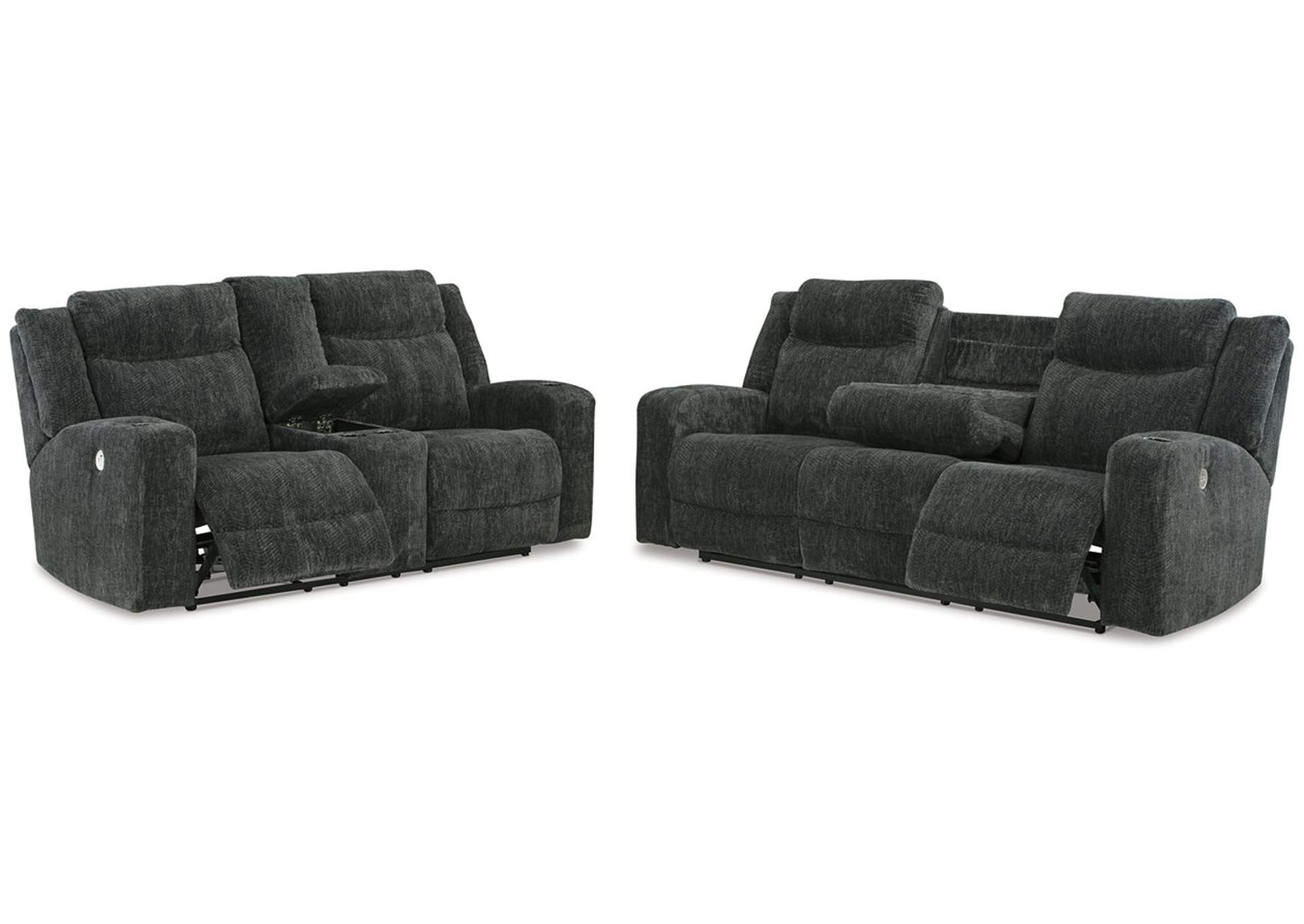 Martinglenn Power Reclining Sofa and Loveseat,Signature Design By Ashley