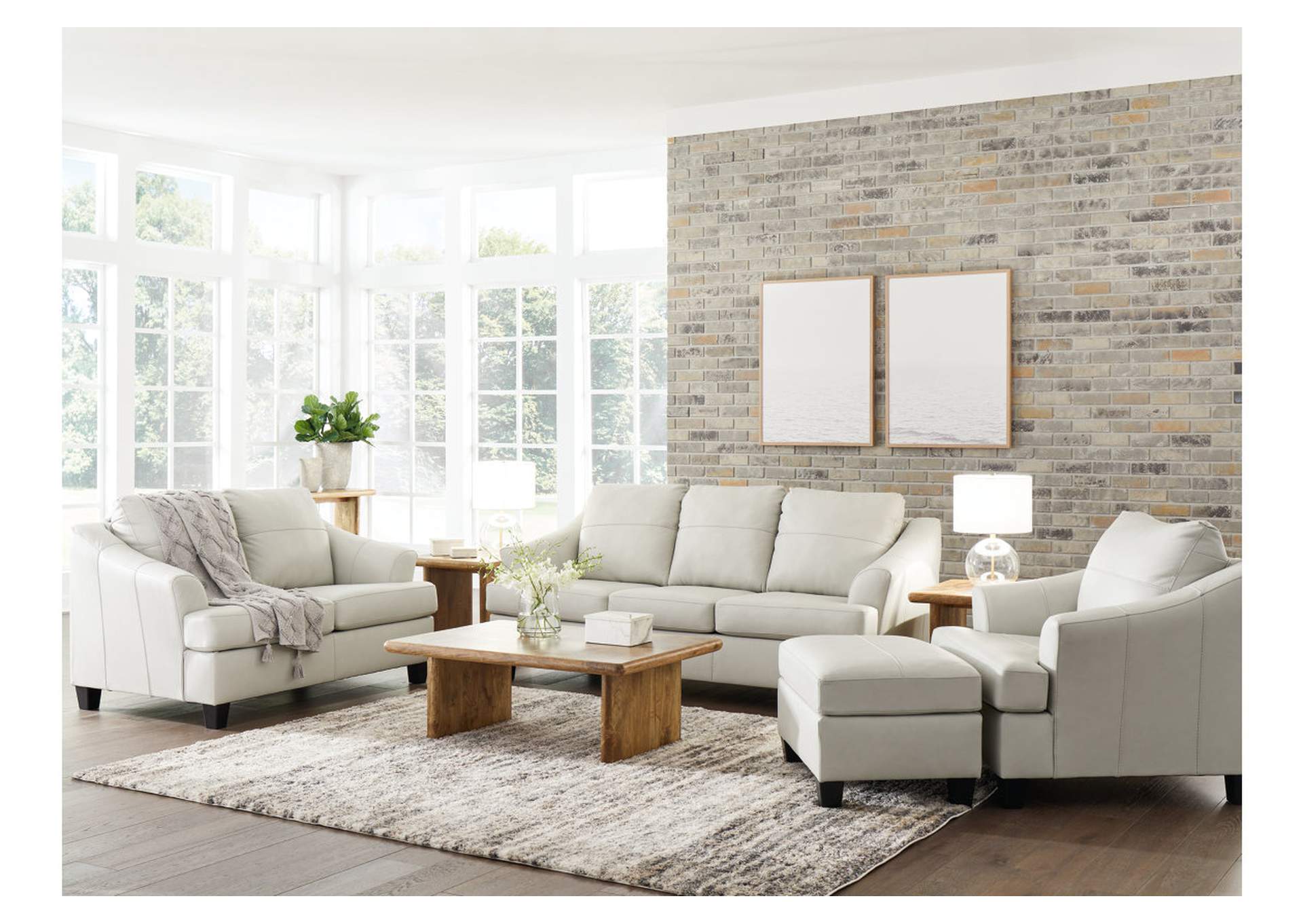 Genoa Sofa, Loveseat, Oversized Chair and Ottoman,Signature Design By Ashley