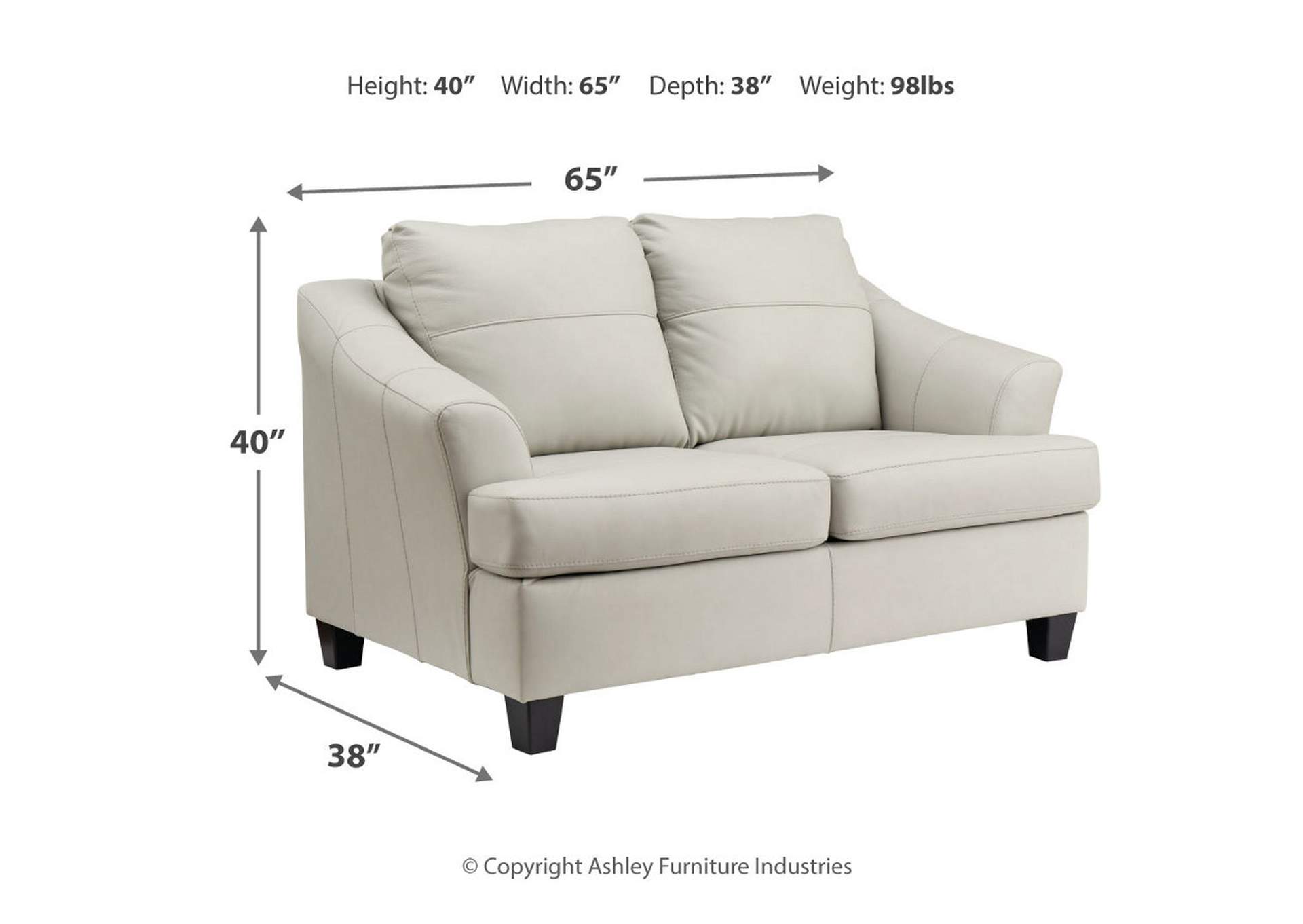 Genoa Sofa, Loveseat, Oversized Chair and Ottoman,Signature Design By Ashley