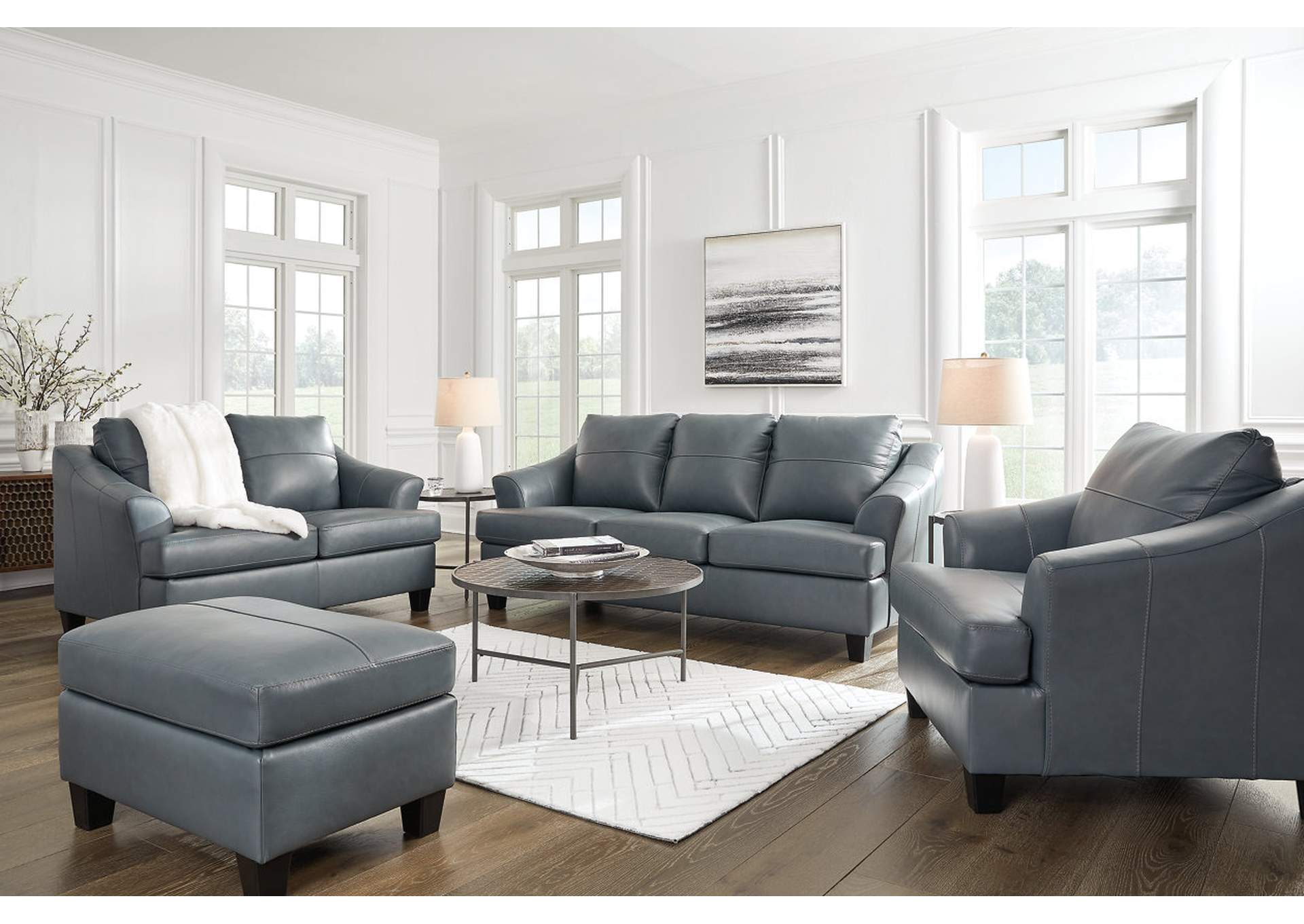 Genoa Sofa, Loveseat, Oversized Chair and Ottoman,Signature Design By Ashley