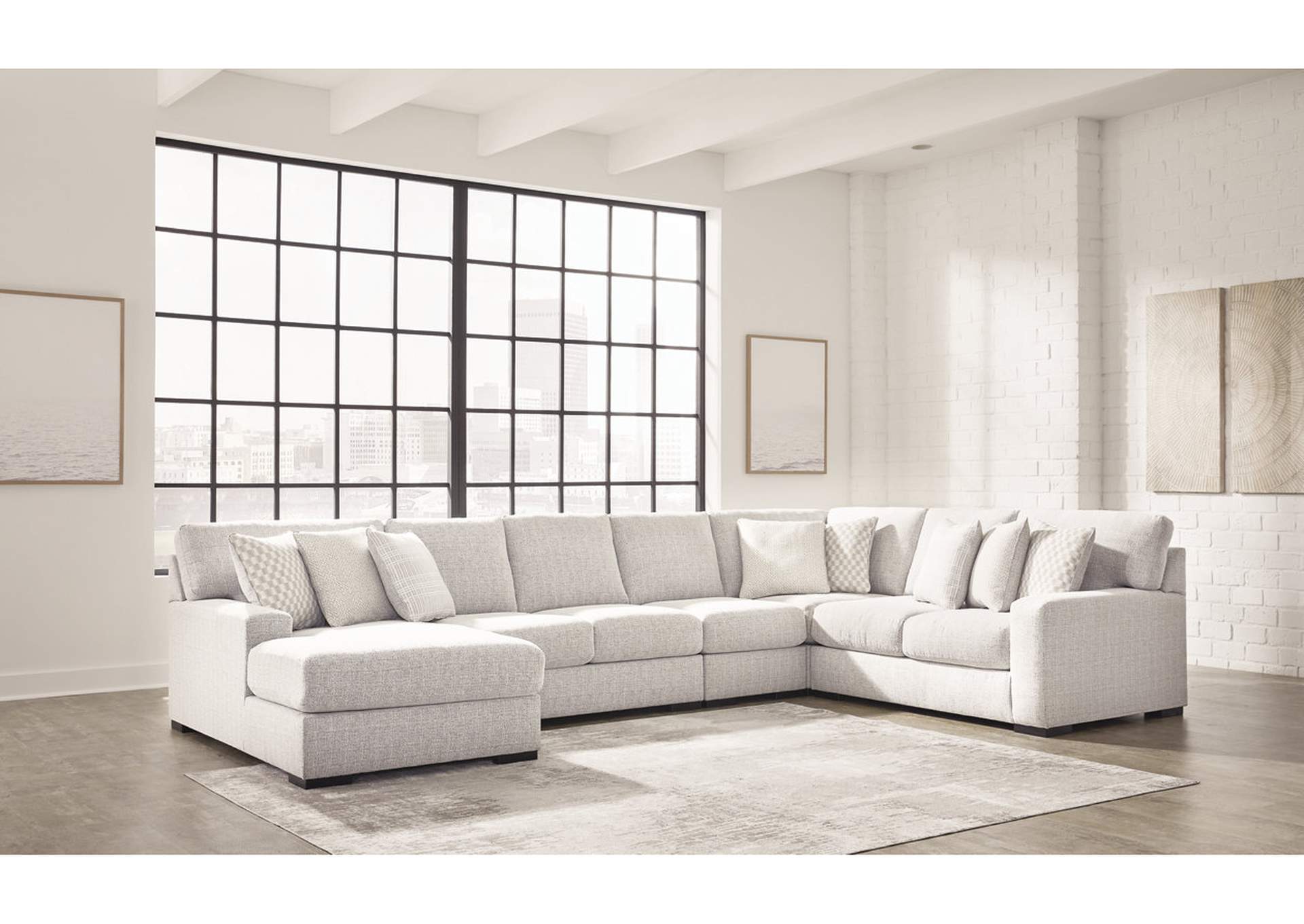 Larce 5-Piece Sectional with Chaise,Ashley