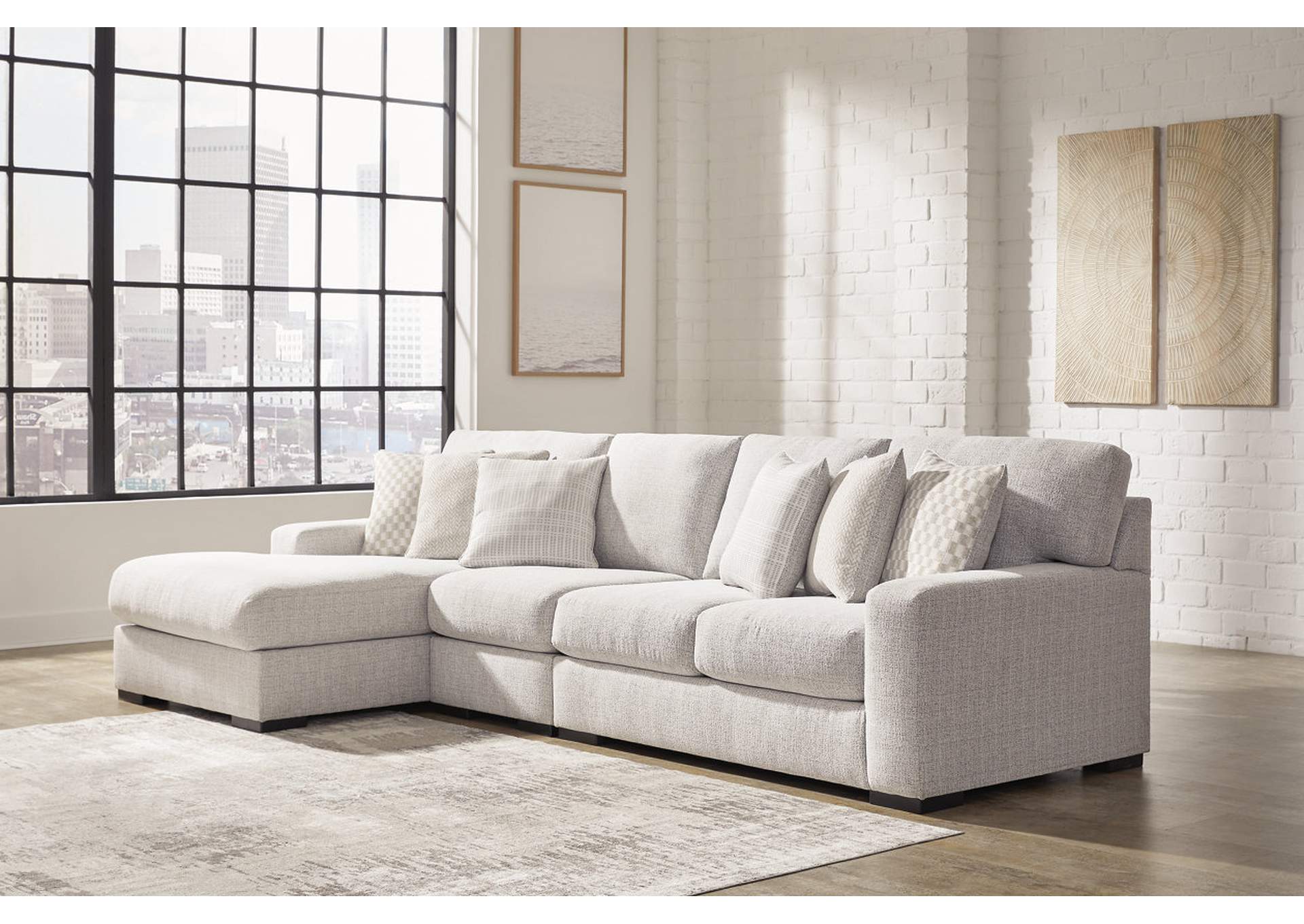 Larce 3-Piece Sectional with Chaise,Ashley