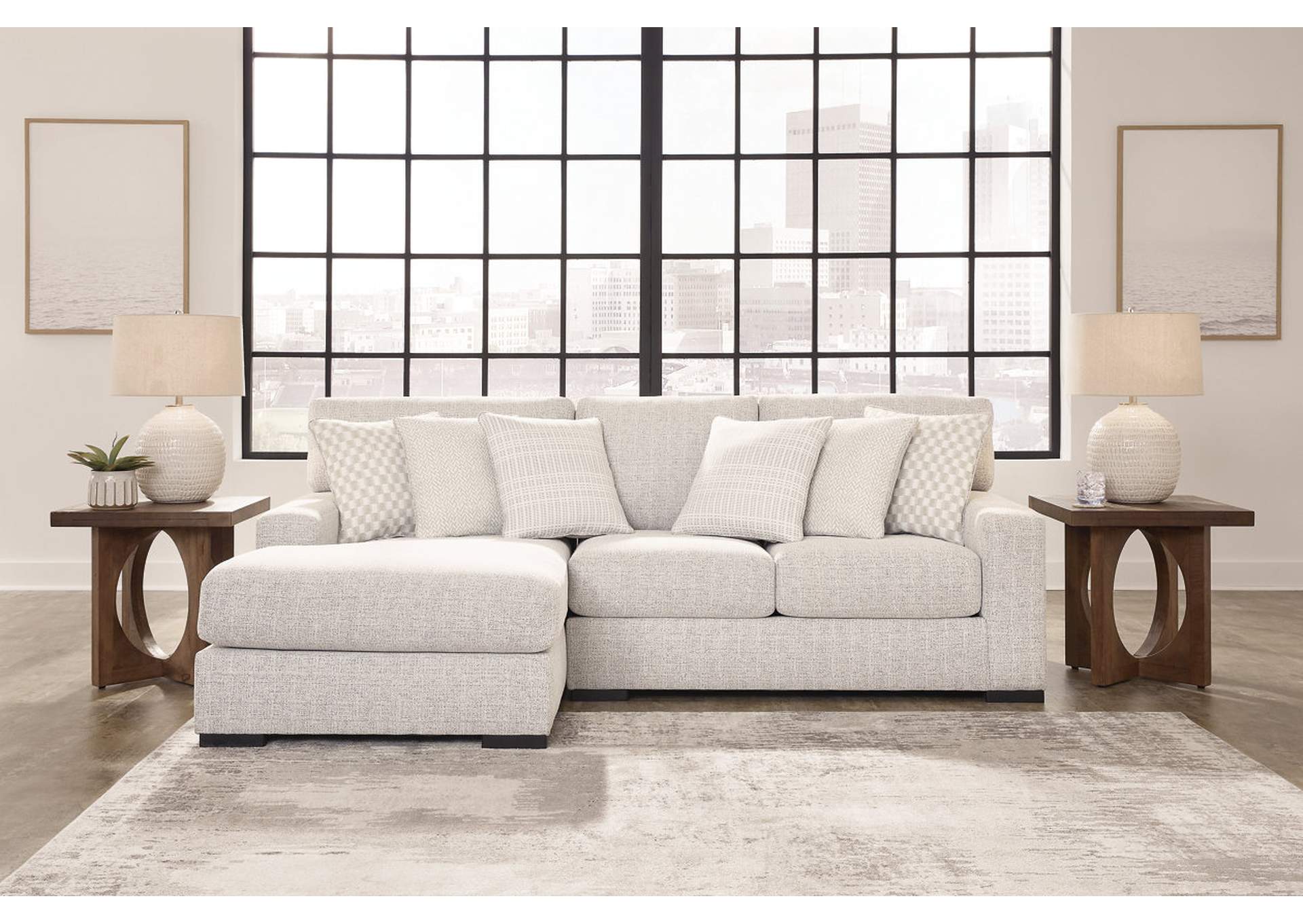 Larce 2-Piece Sectional with Ottoman,Ashley