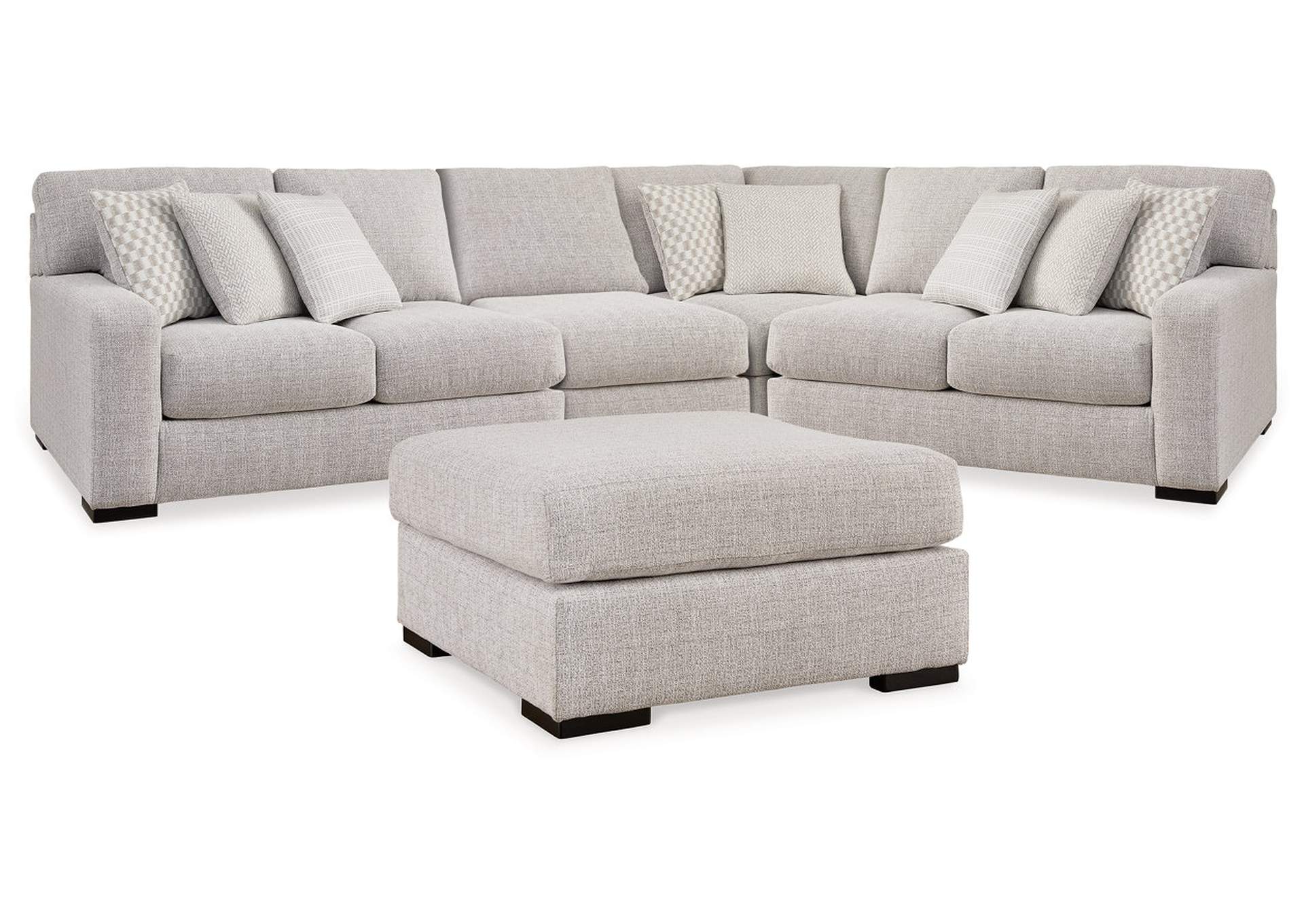 Larce 4-Piece Sectional with Ottoman,Ashley