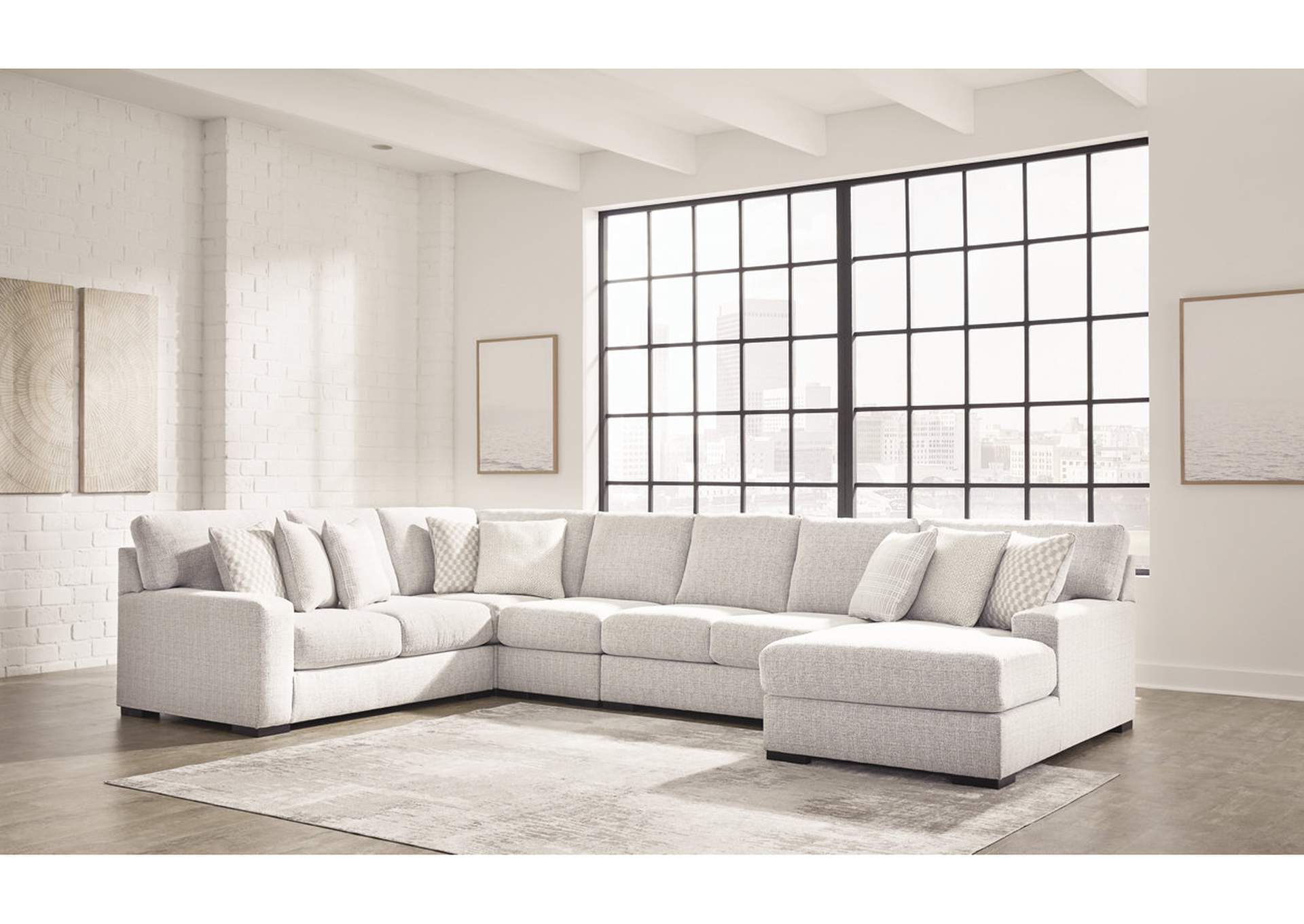 Larce 5-Piece Sectional with Chaise,Ashley