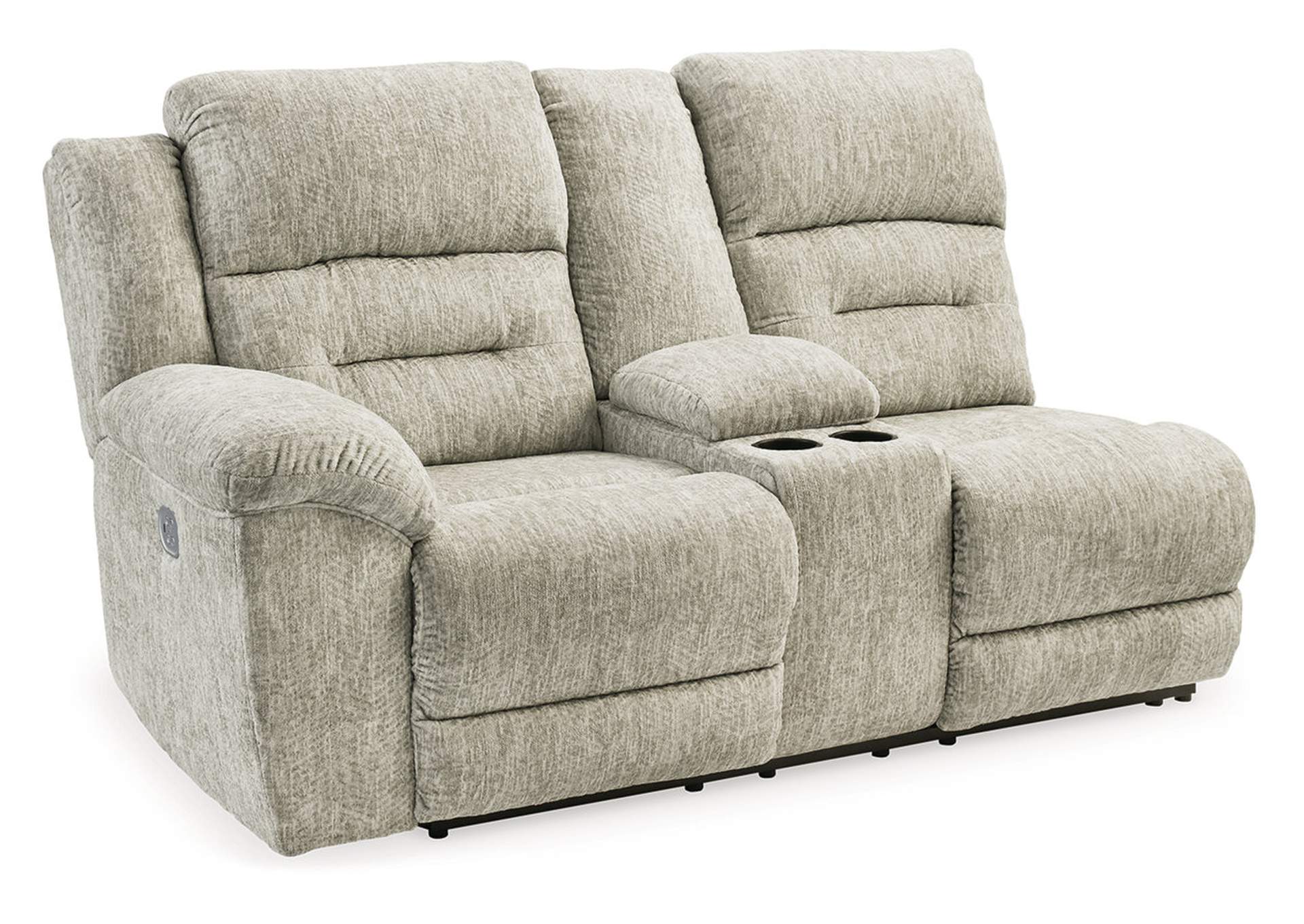 Family Den Left-Arm Facing Power Reclining Loveseat with Console,Signature Design By Ashley