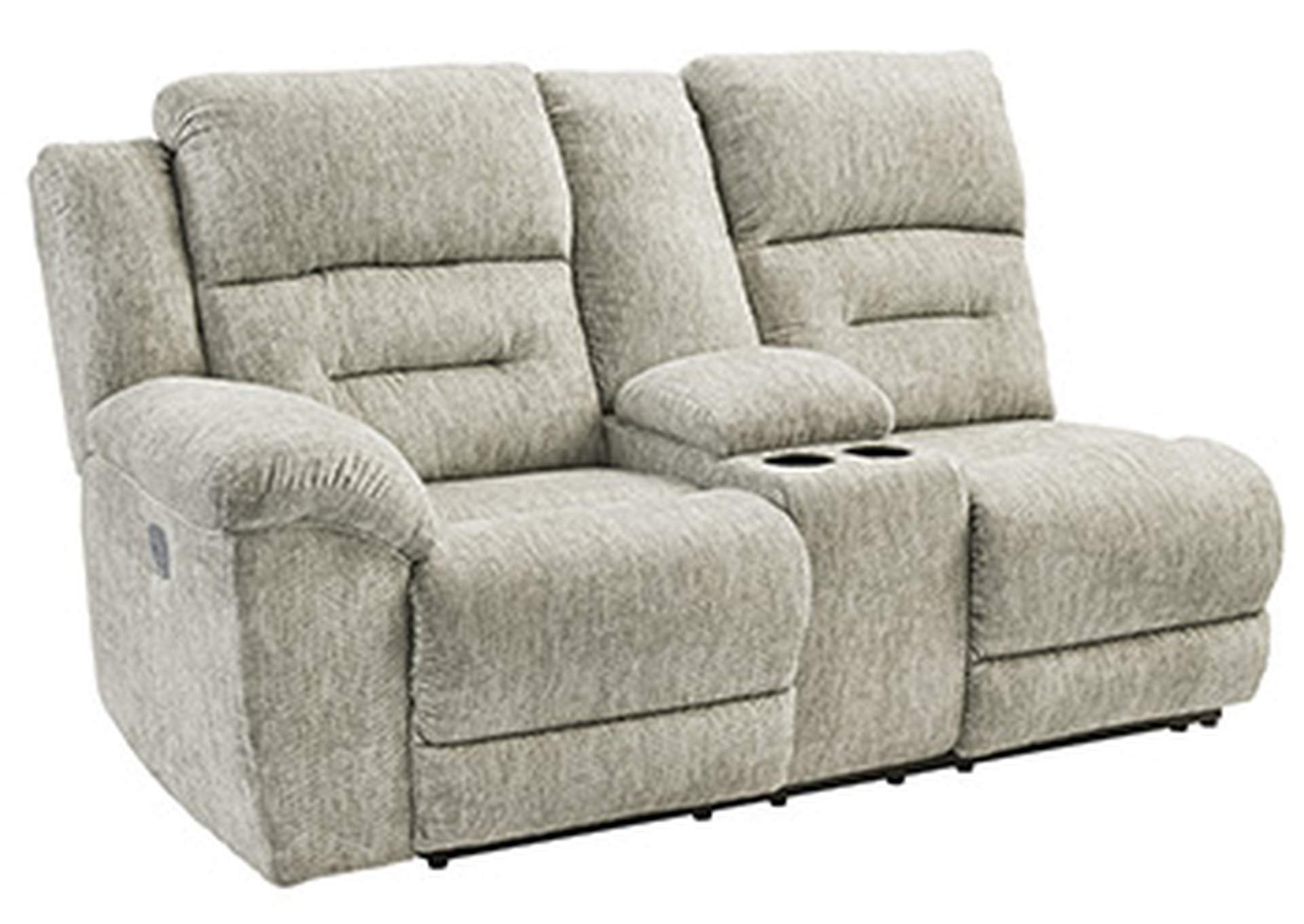 Family Den Left-Arm Facing Power Reclining Loveseat with Console,Signature Design By Ashley