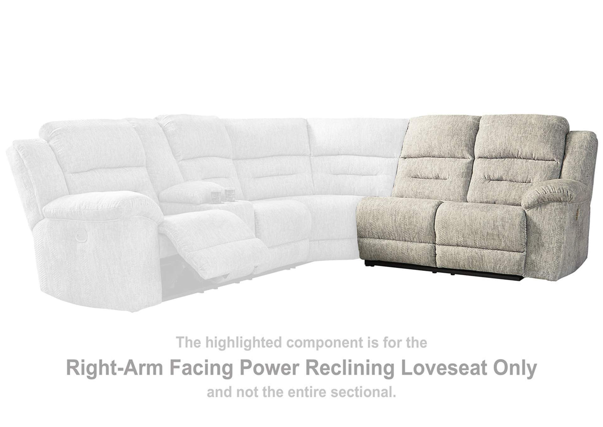 Family Den Right-Arm Facing Power Reclining Loveseat,Signature Design By Ashley