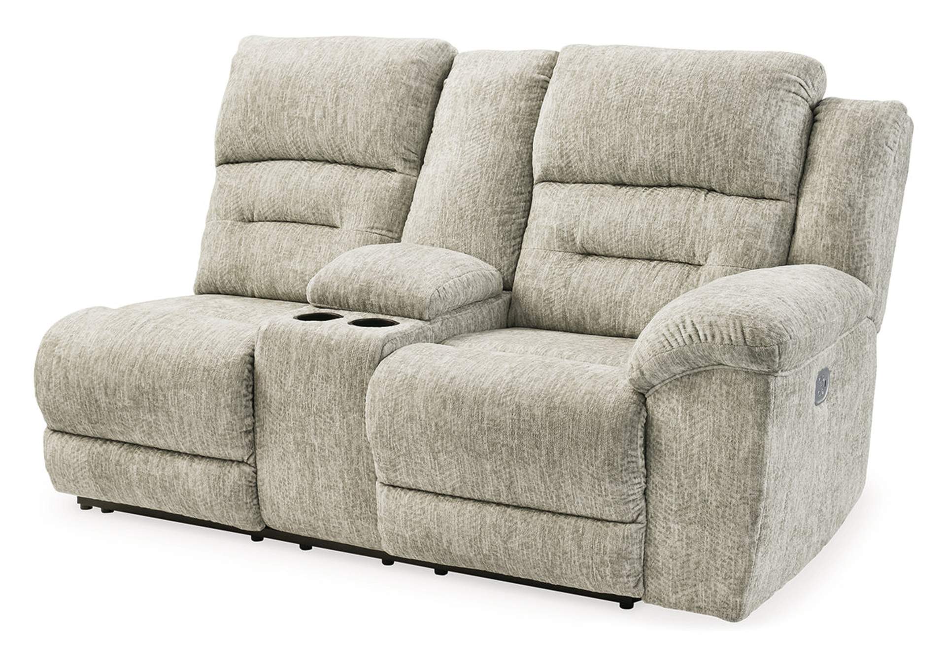 Family Den Right-Arm Facing Power Reclining Loveseat with Console,Signature Design By Ashley