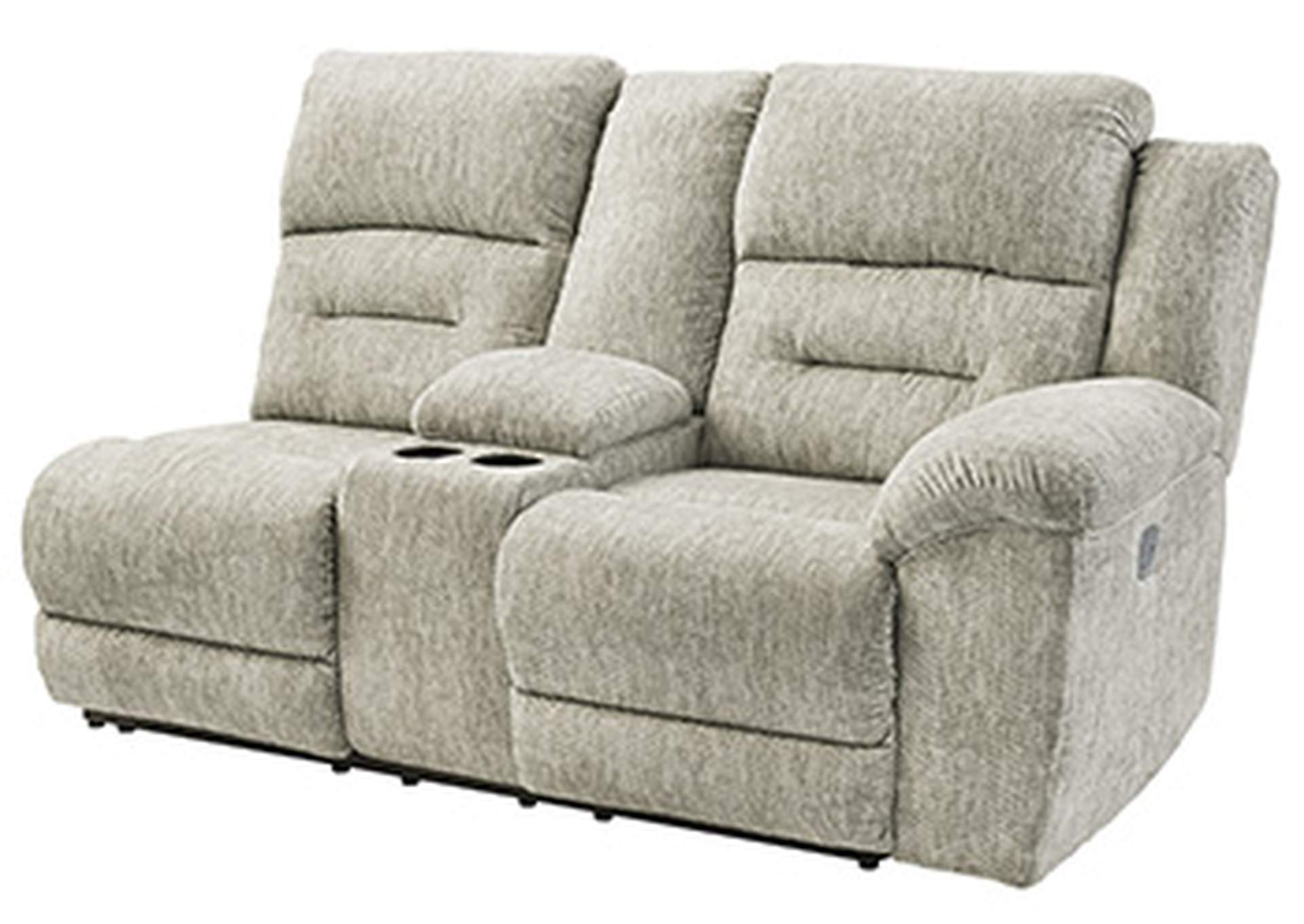 Family Den Right-Arm Facing Power Reclining Loveseat with Console,Signature Design By Ashley