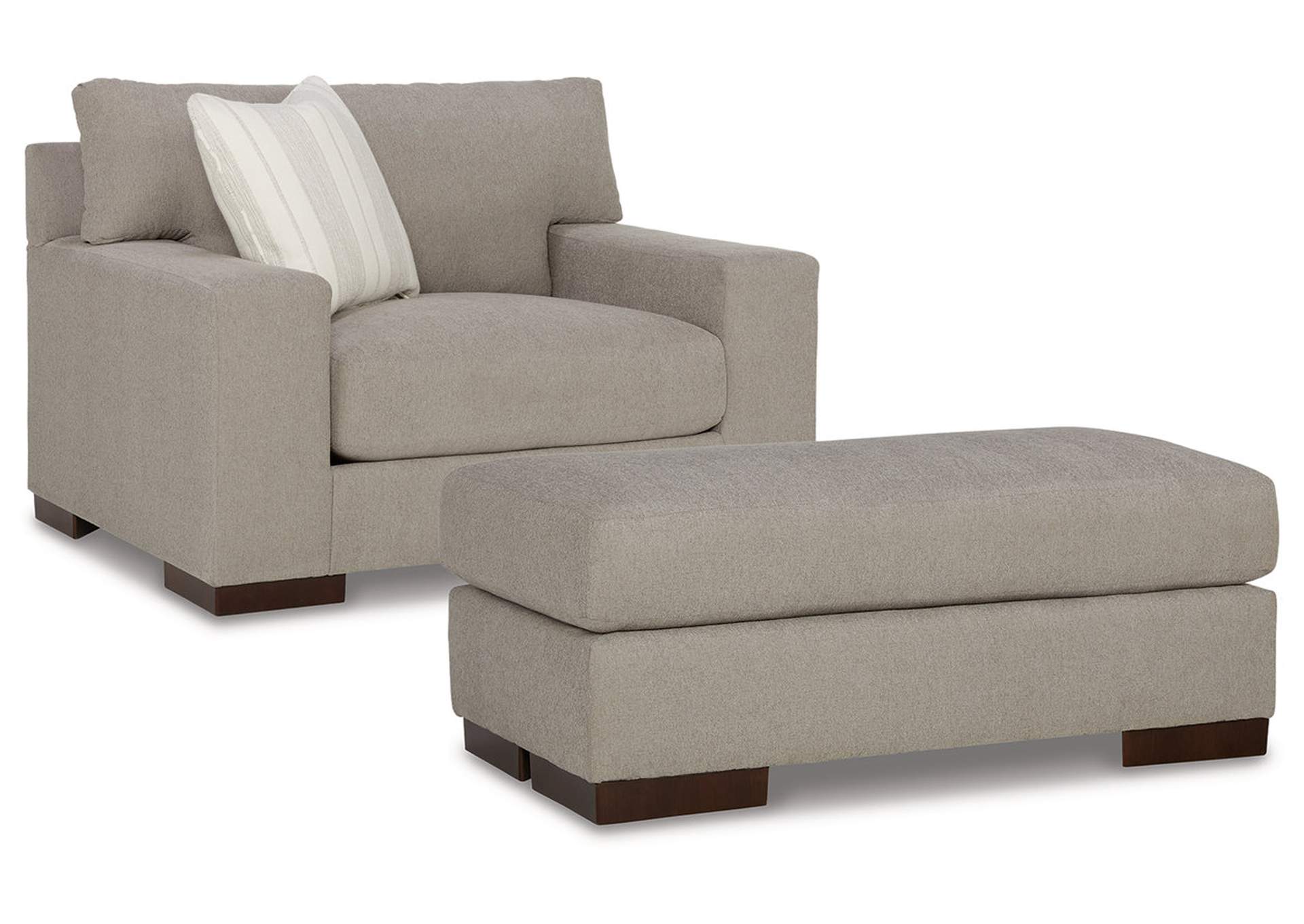 Maggie Oversized Chair and Ottoman,Signature Design By Ashley