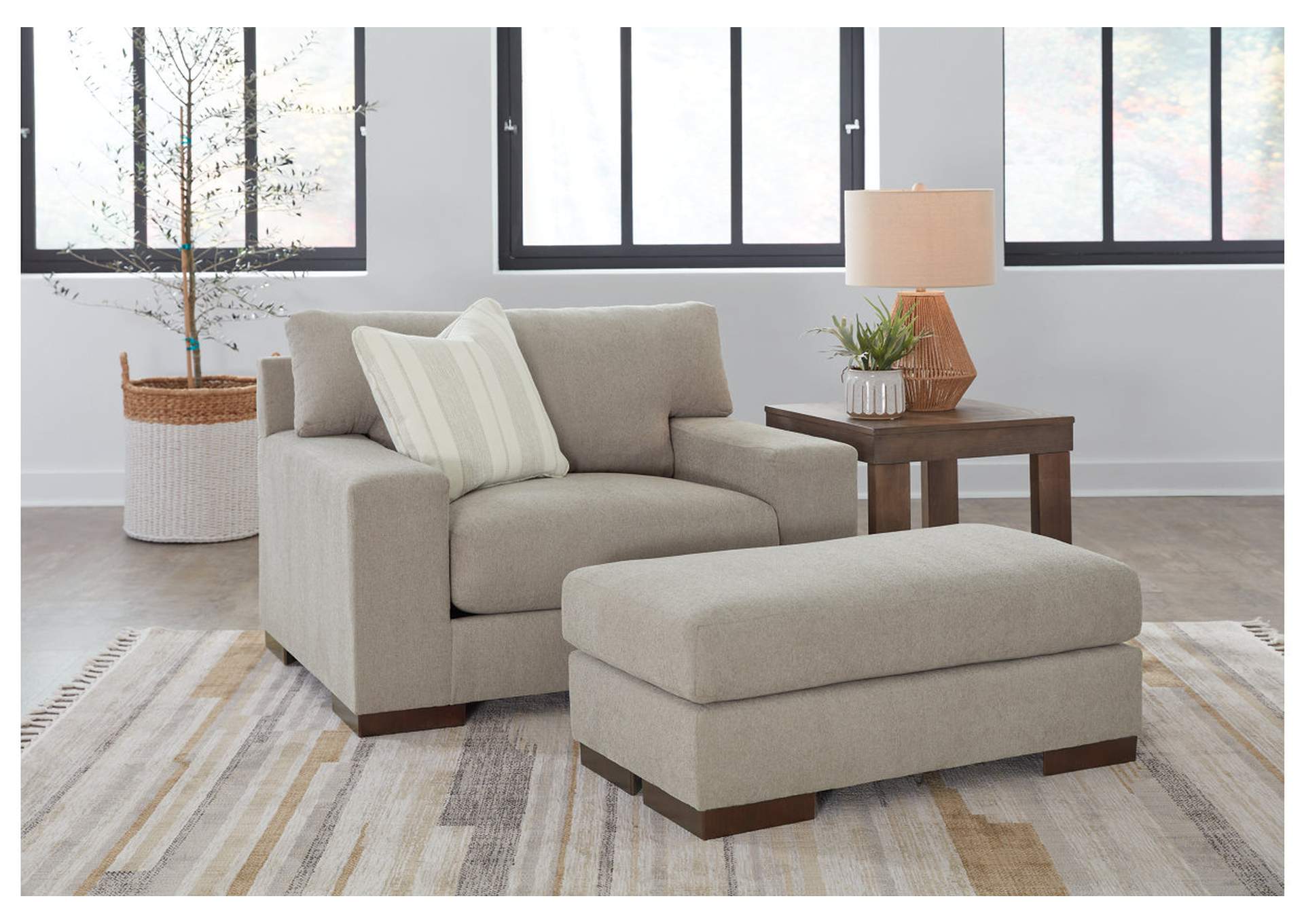 Maggie Sofa, Loveseat, Oversized Chair and Ottoman,Signature Design By Ashley