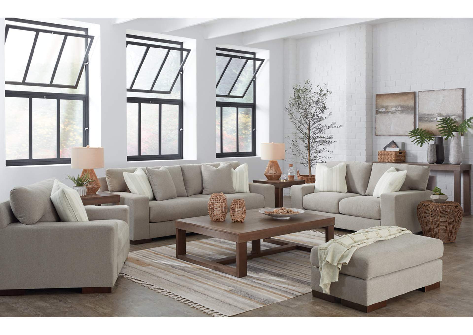 Maggie Sofa, Loveseat, Oversized Chair and Ottoman,Signature Design By Ashley