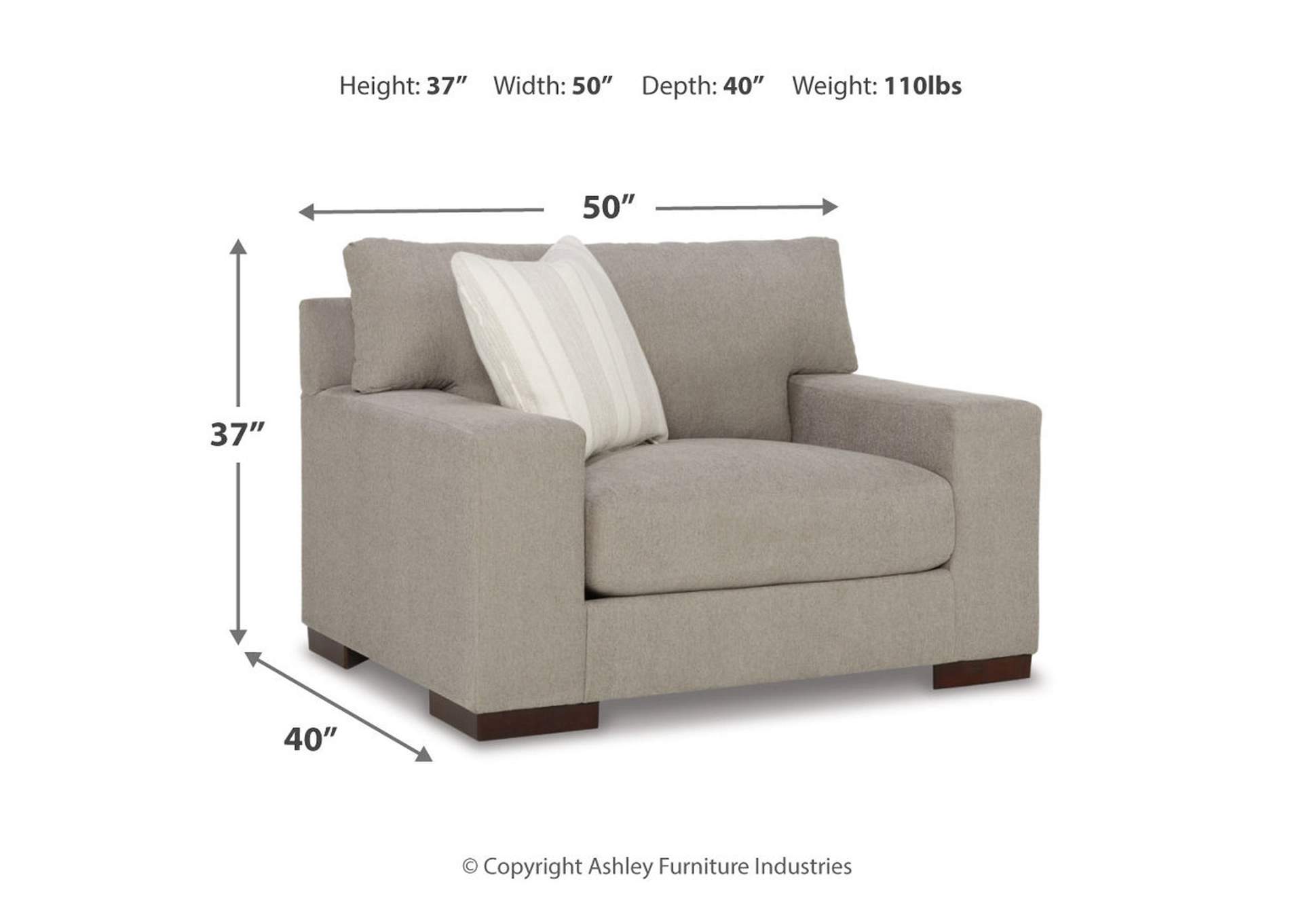 Maggie Oversized Chair and Ottoman,Signature Design By Ashley