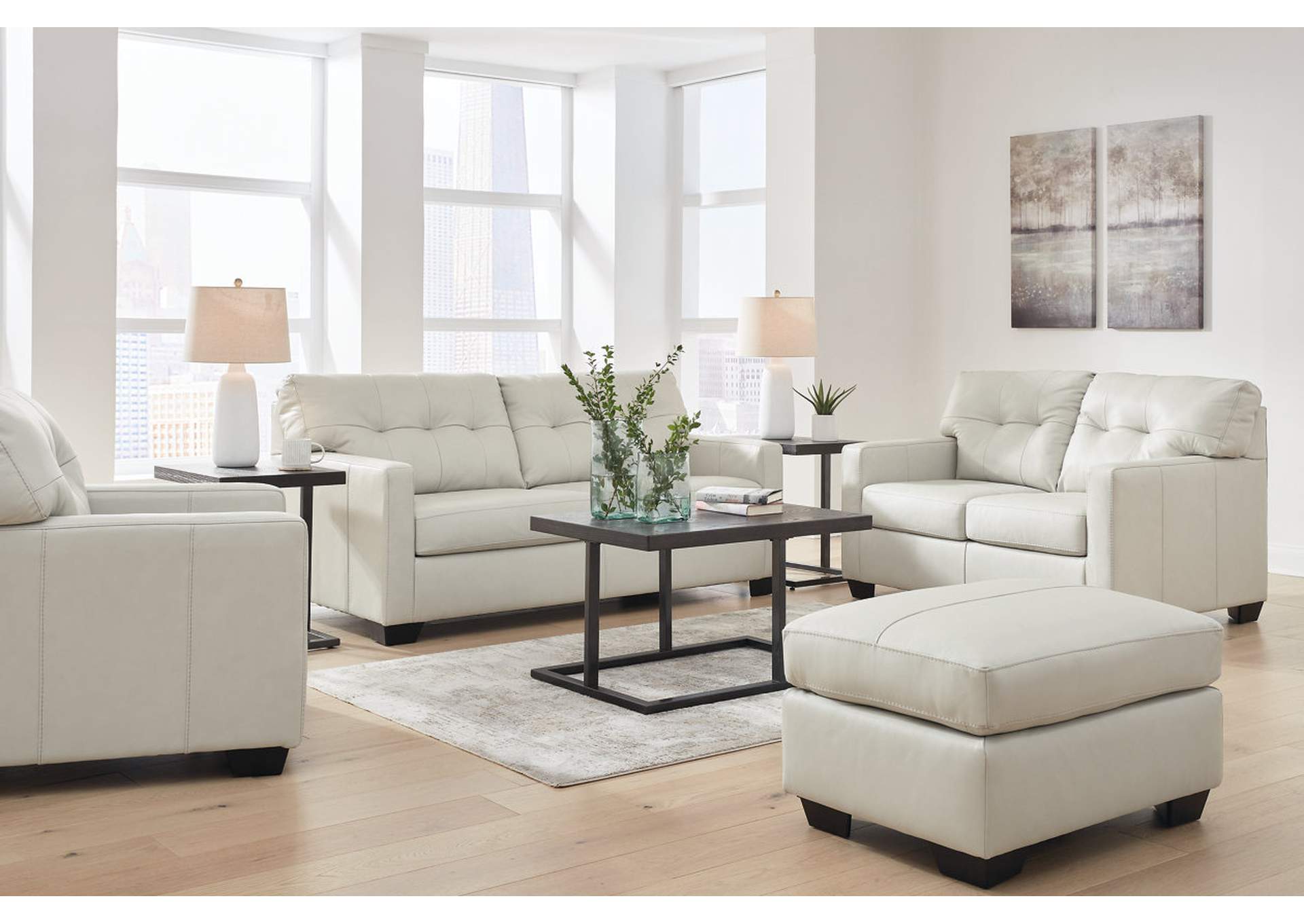 Belziani Sofa, Loveseat, Oversized Chair and Ottoman,Signature Design By Ashley