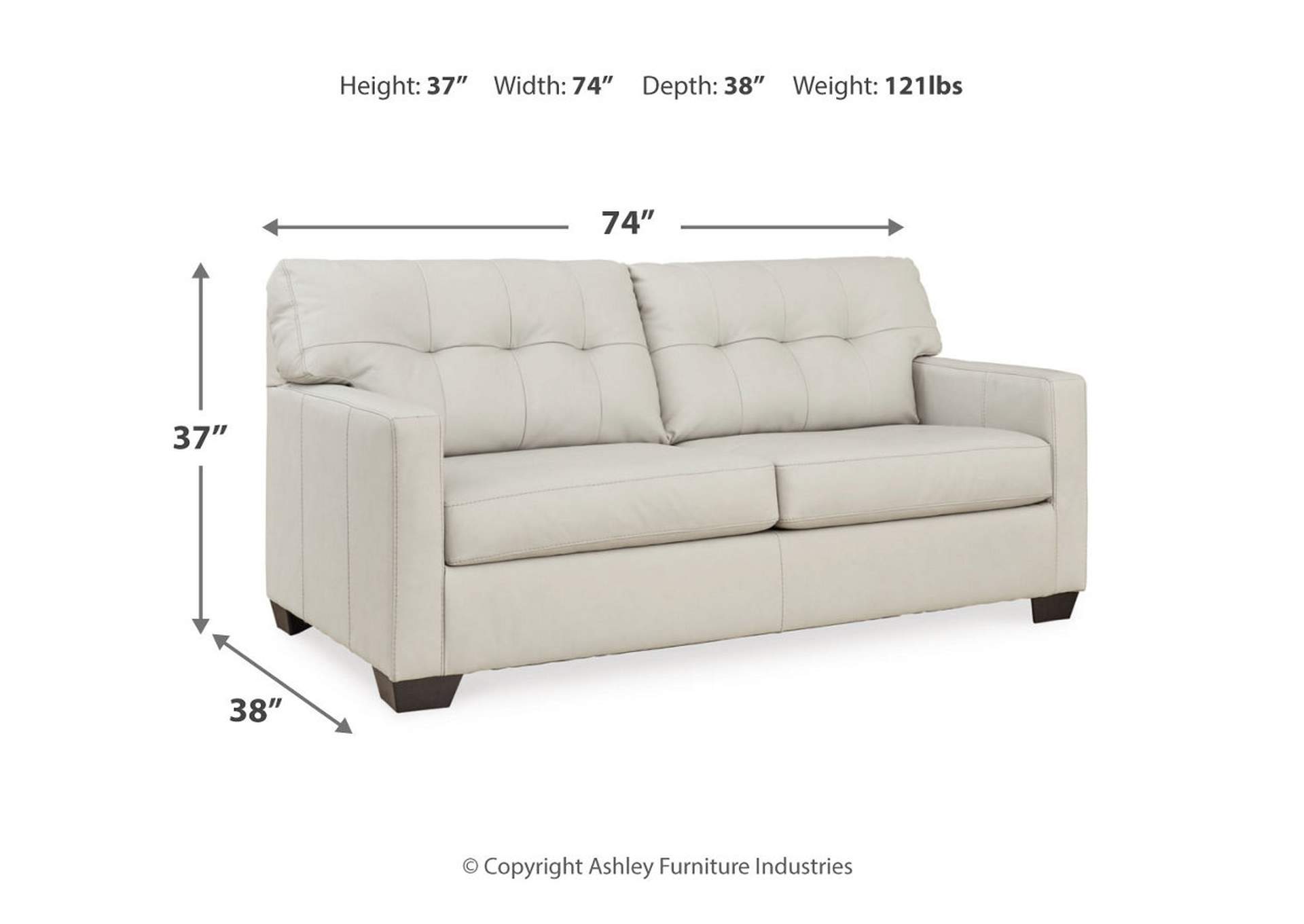 Belziani Sofa, Loveseat, Chair and Ottoman,Signature Design By Ashley