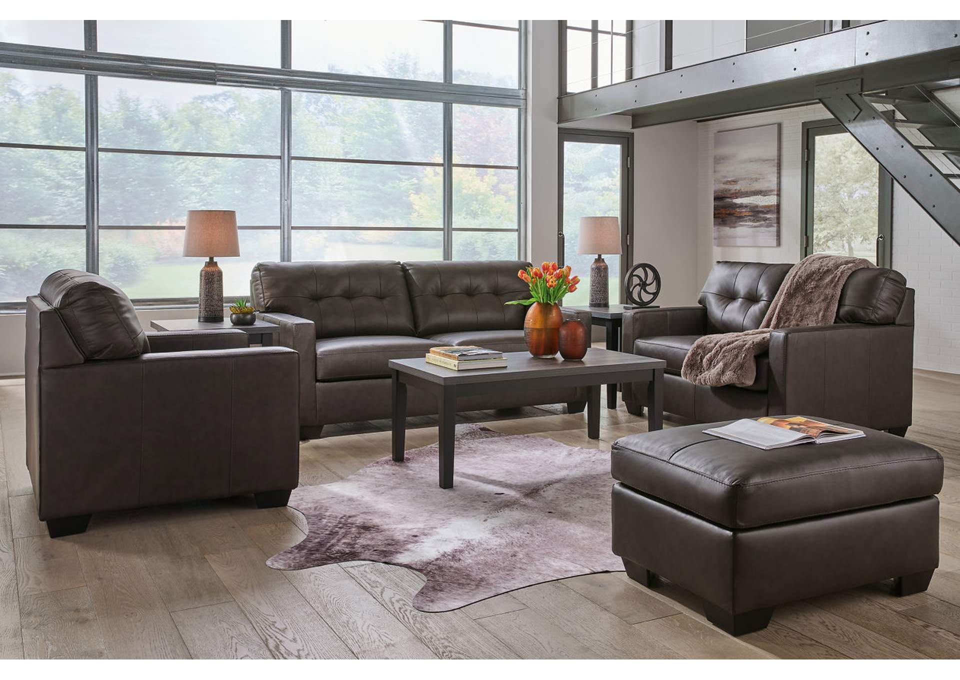 Belziani Sofa, Loveseat, Oversized Chair and Ottoman,Signature Design By Ashley