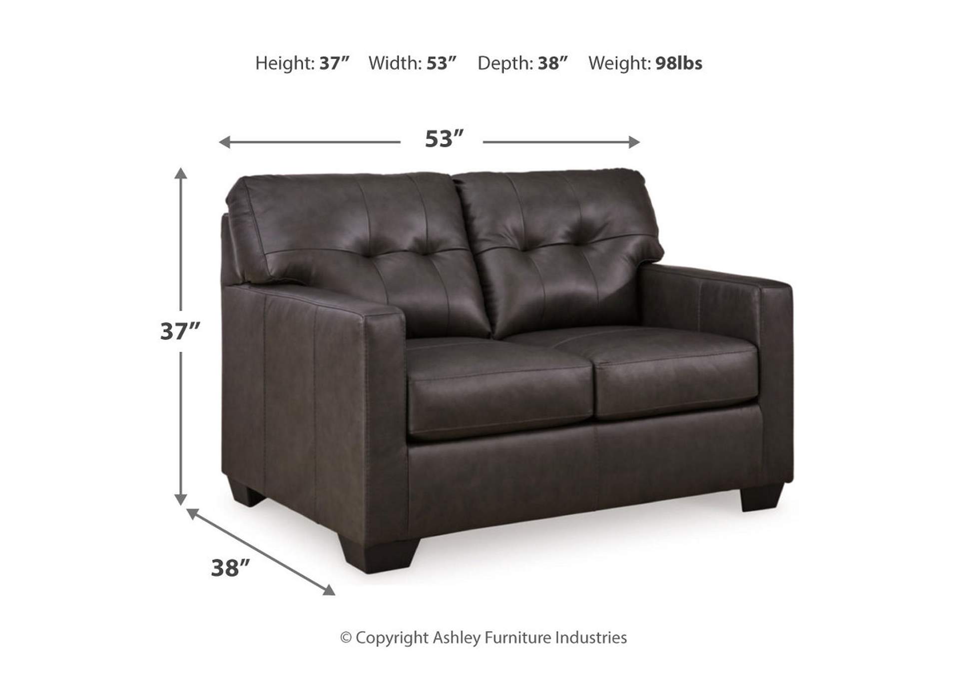 Belziani Sofa, Loveseat, Chair and Ottoman,Signature Design By Ashley