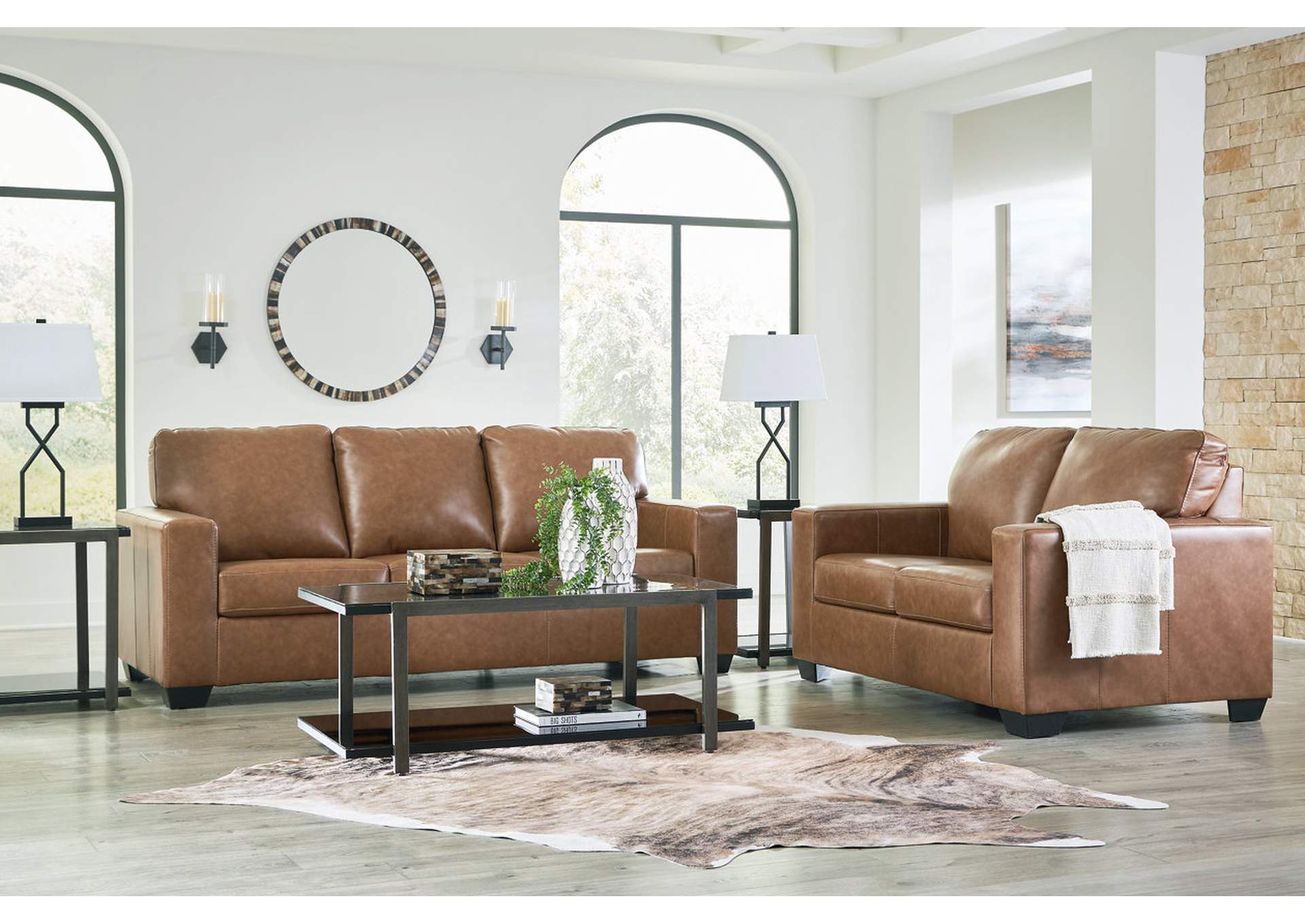 Bolsena Leather Sofa and Loveseat,Signature Design By Ashley