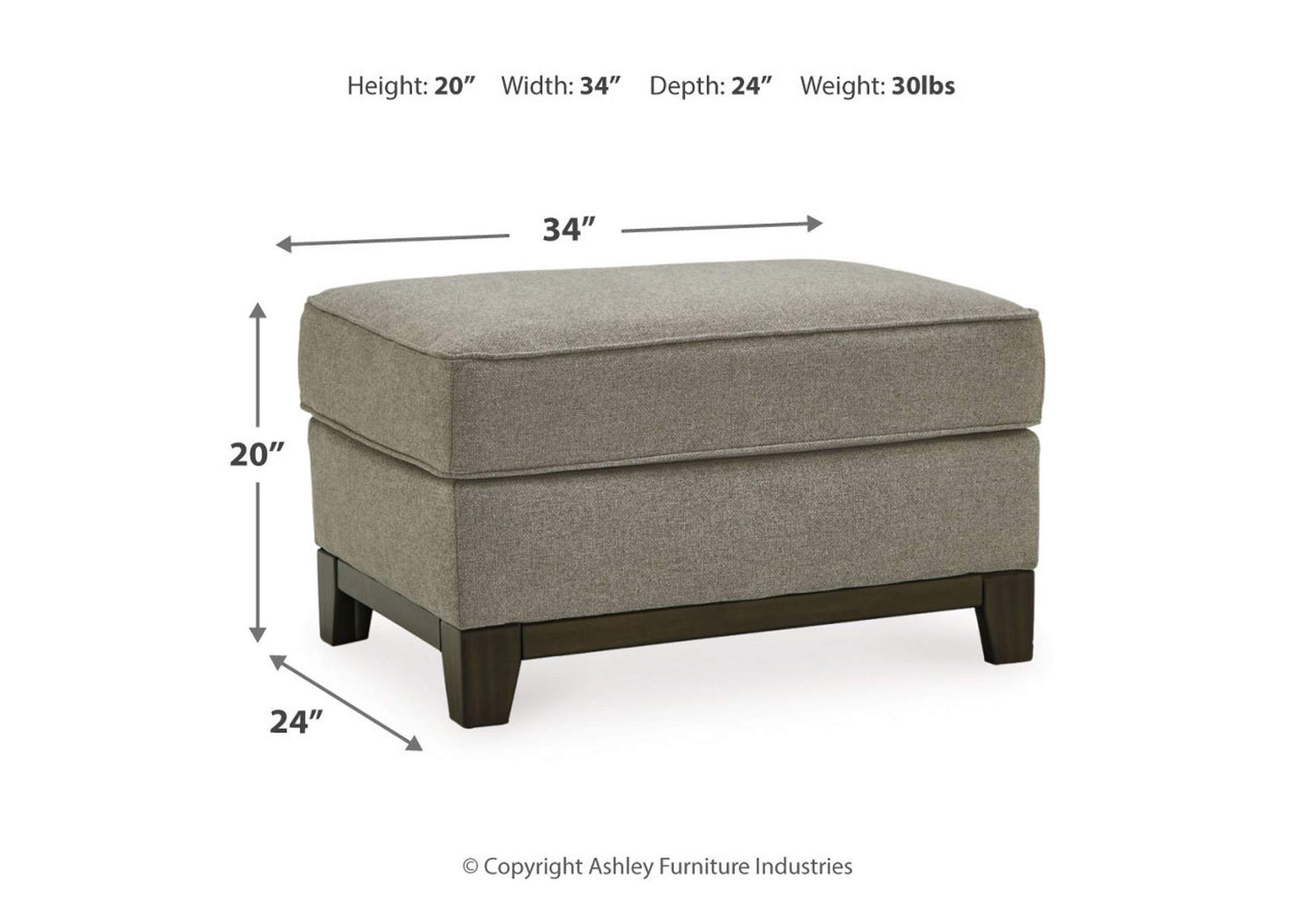 Kaywood Ottoman,Signature Design By Ashley