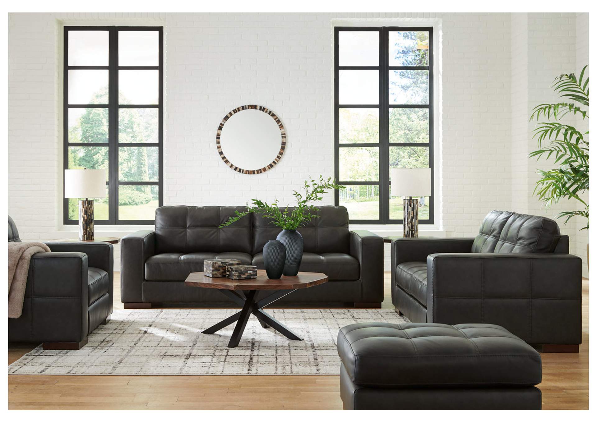 Luigi Sofa, Loveseat, Oversized Chair and Ottoman,Signature Design By Ashley