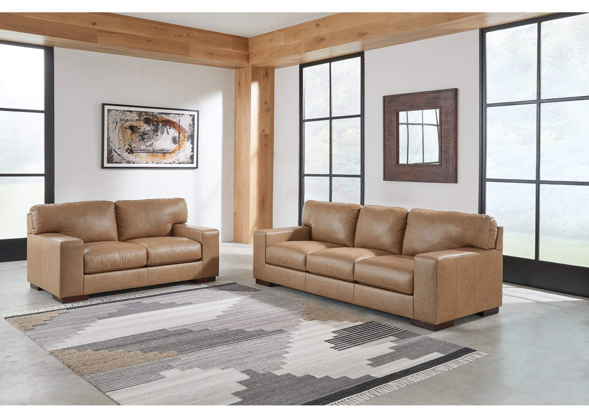 Lombardia Sofa, Loveseat, Chair and Ottoman,Signature Design By Ashley