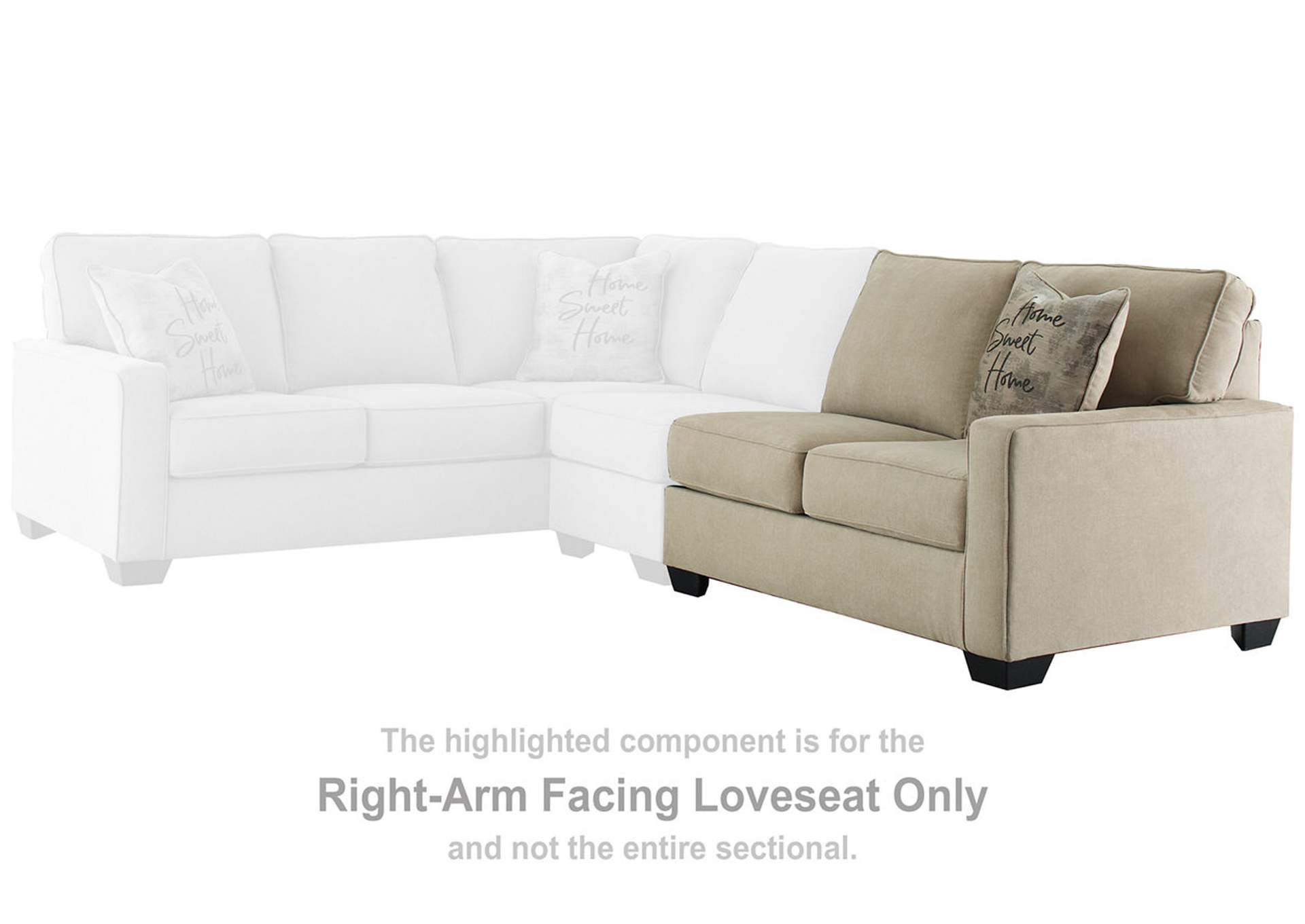 Lucina Right-Arm Facing Loveseat,Signature Design By Ashley