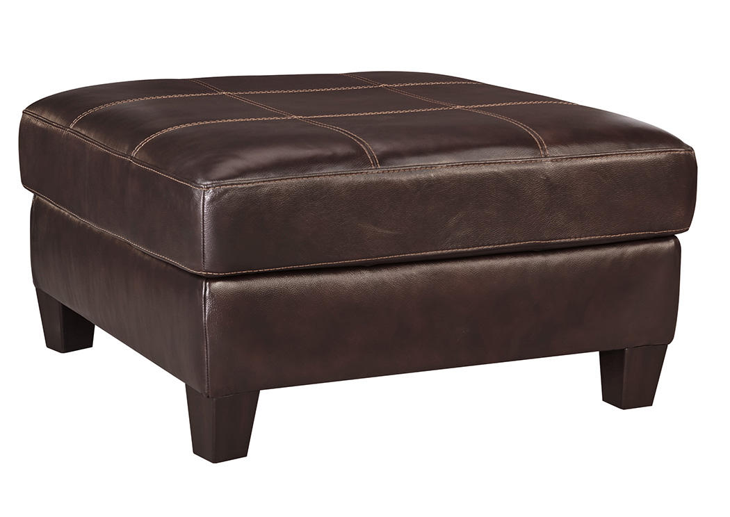 O'Kean Mahogany Oversized Accent Ottoman,ABF Signature Design by Ashley